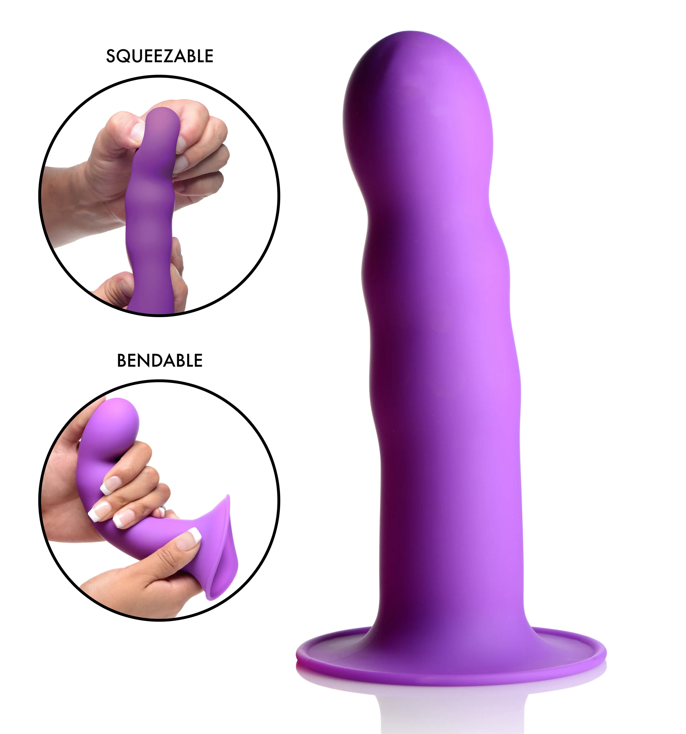 Squeezable Wavy Dildo - Image 8