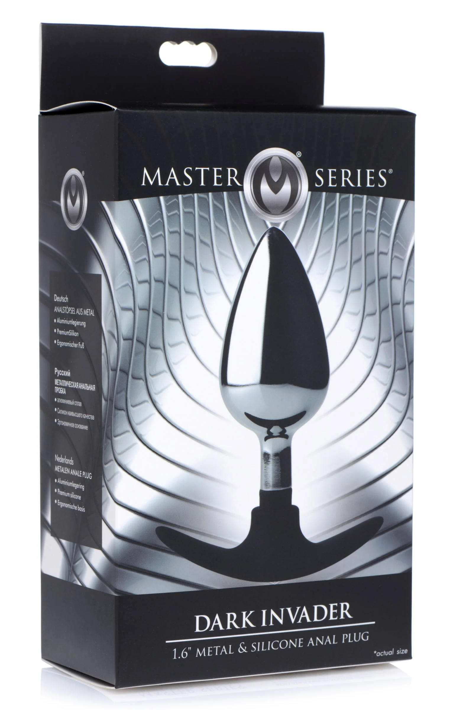 Dark Invader Metal And Silicone Anal Plug - Image 4