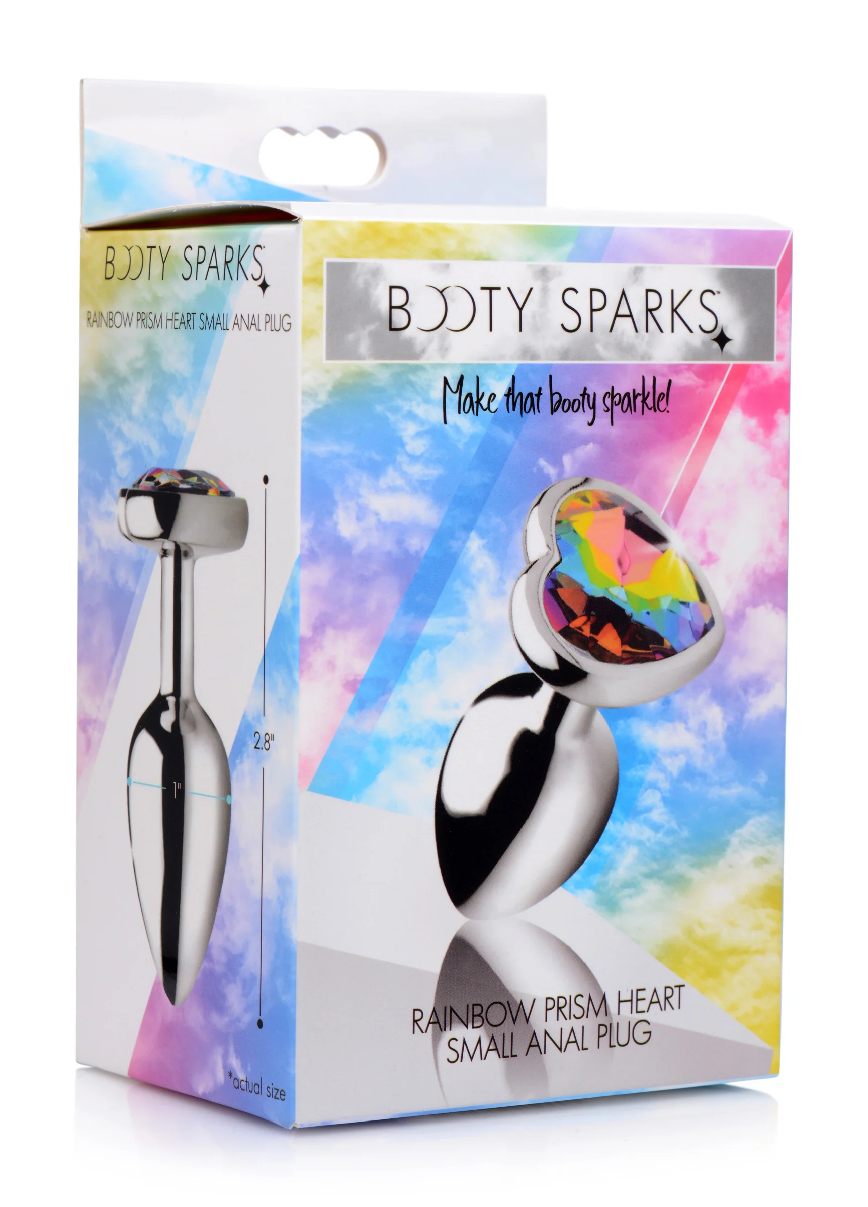 Rainbow Prism Heart Anal Plug - Image 3