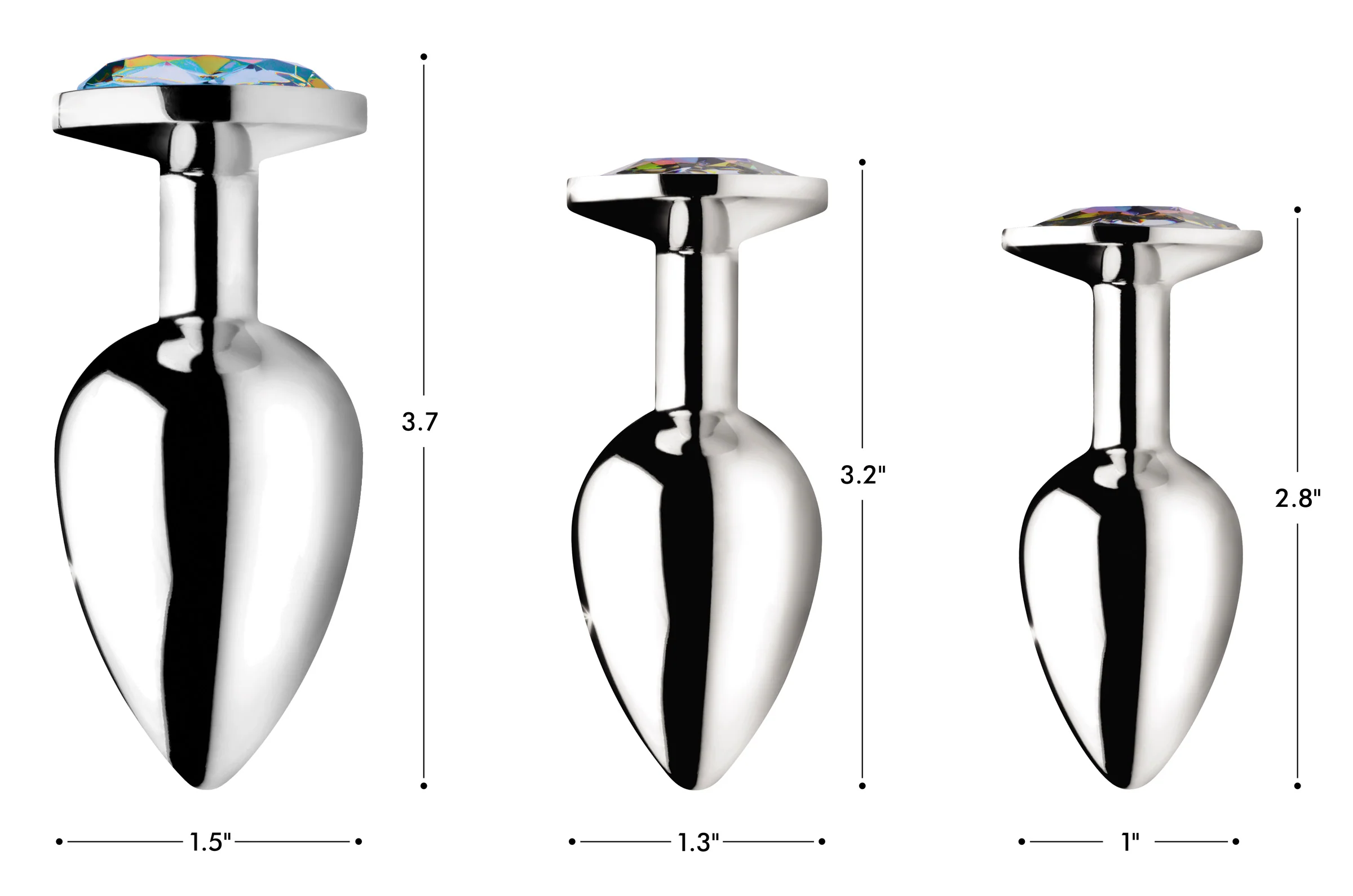 Rainbow Prism Gem Anal Plug - Image 4
