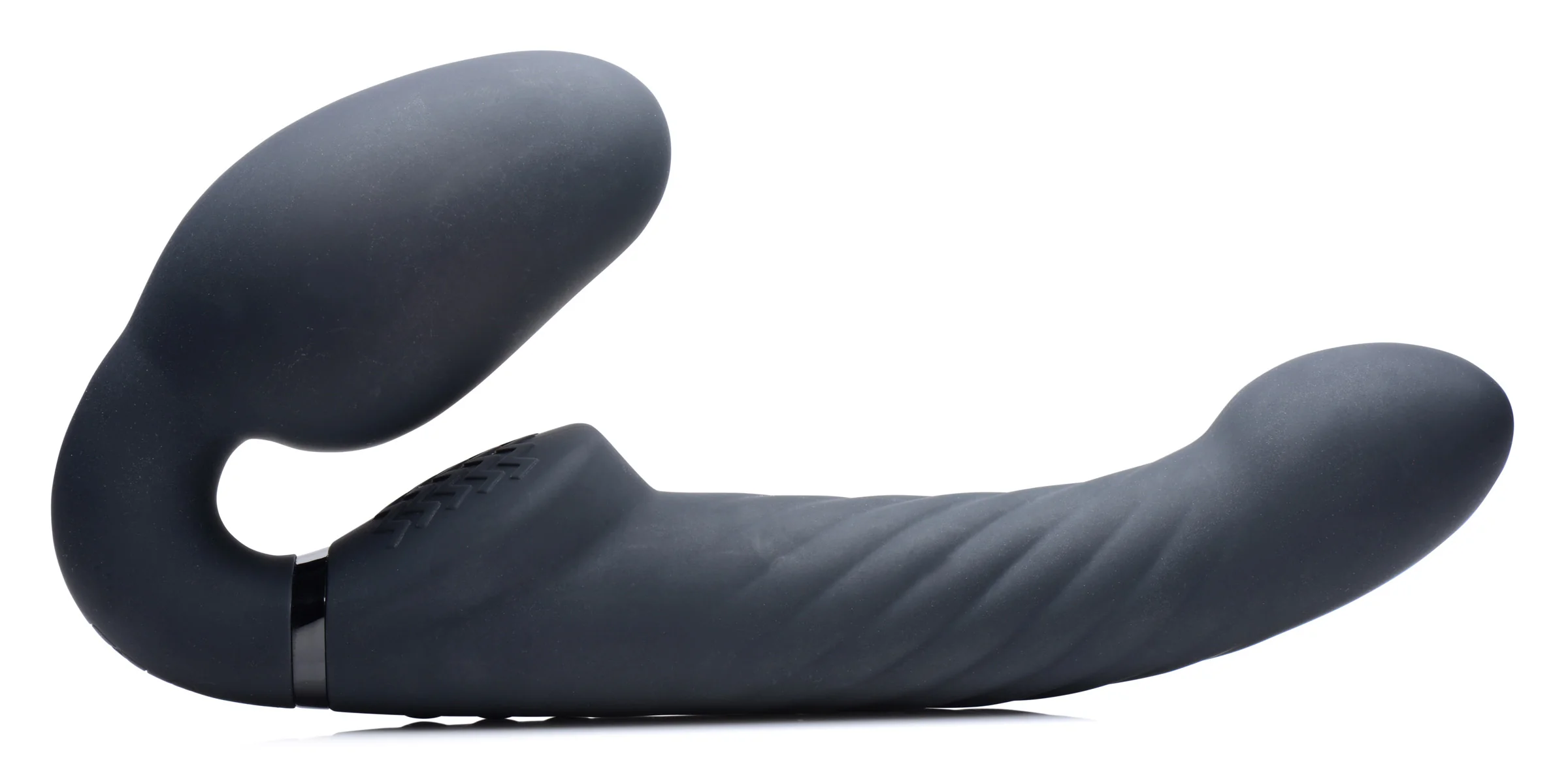 Ergo-fit Twist Inflatable Vibrating Silicone Strapless Strap-on - Image 9