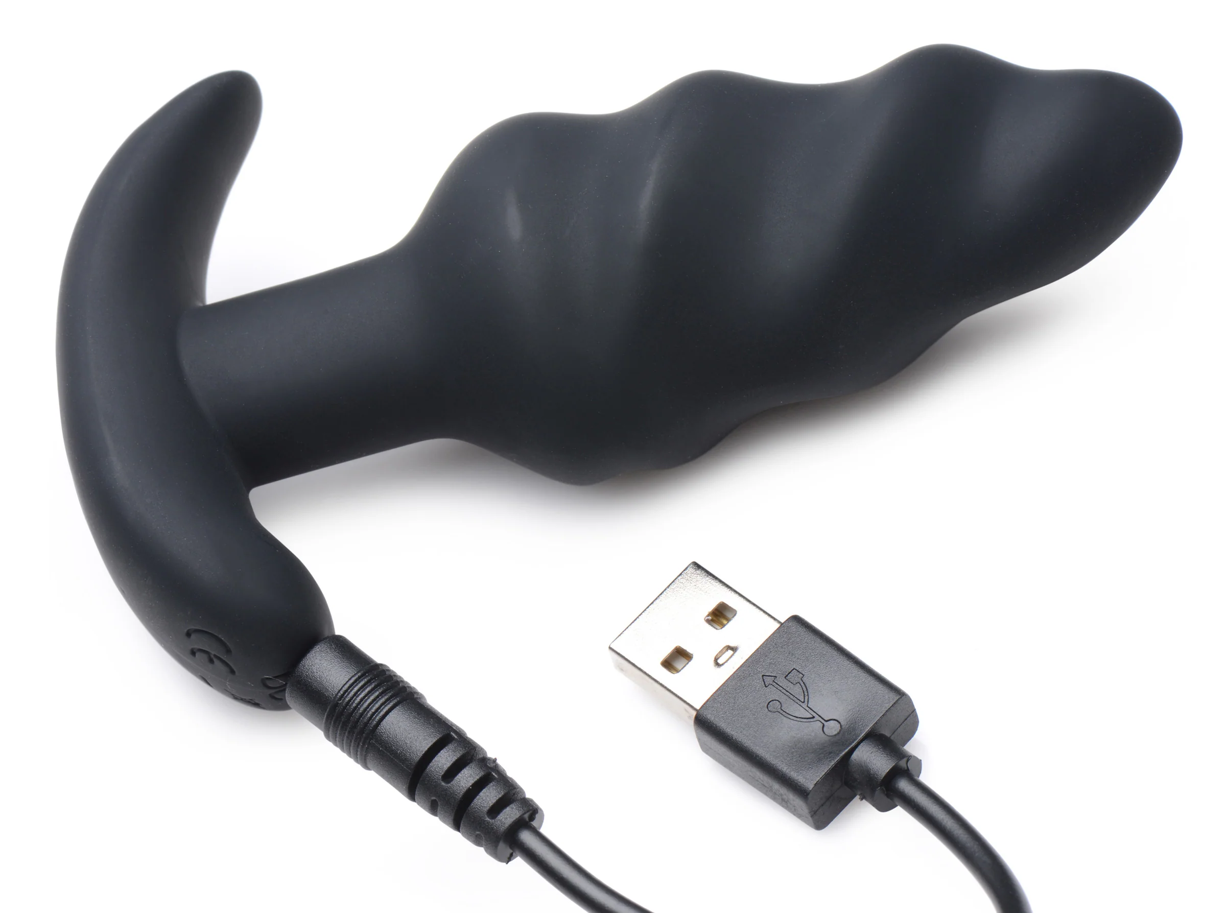 Remote Control 21x Vibrating Silicone Swirl Butt Plug - Image 5