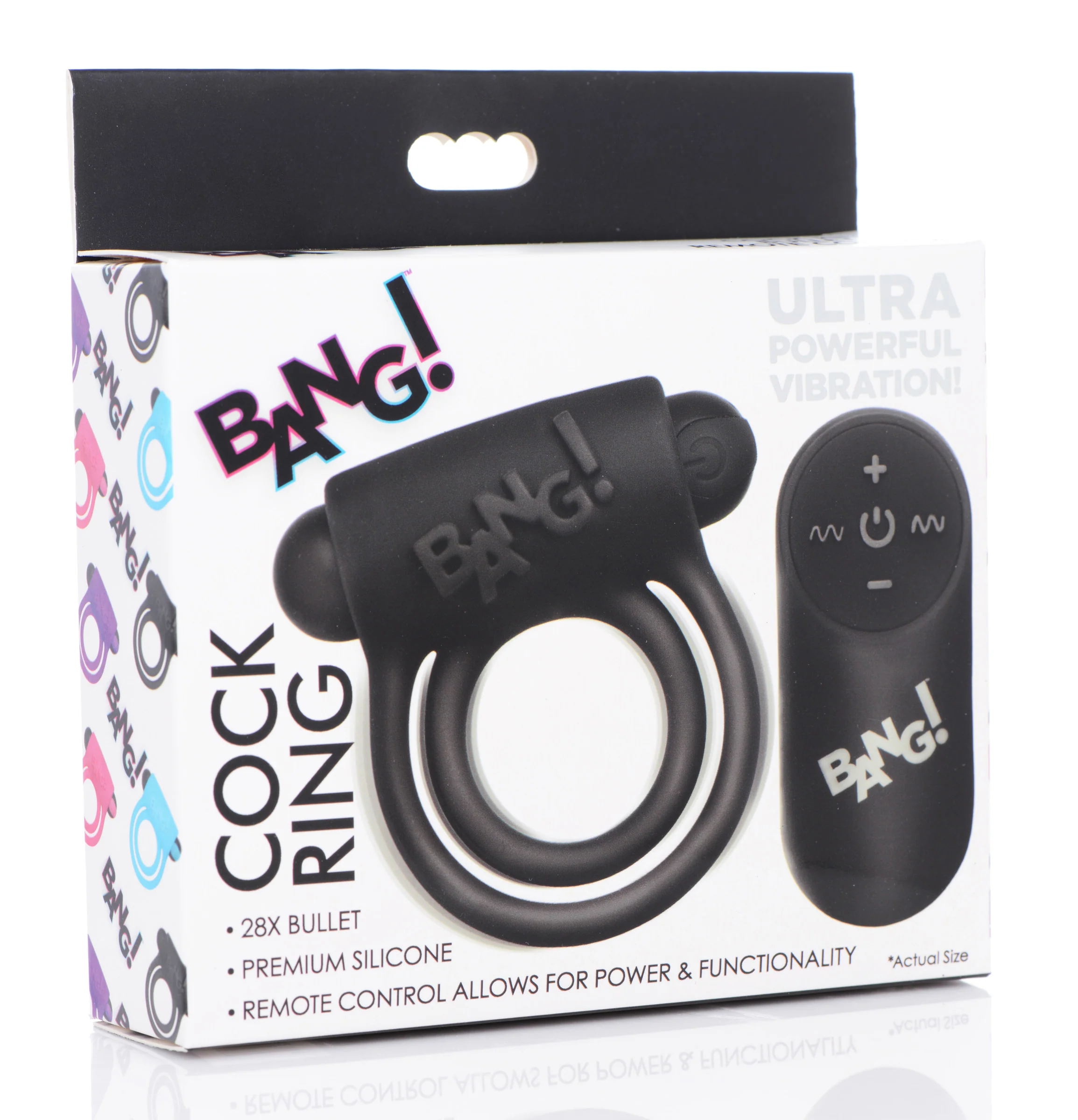 Remote Control 28x Vibrating Cock Ring And Bullet - Image 2