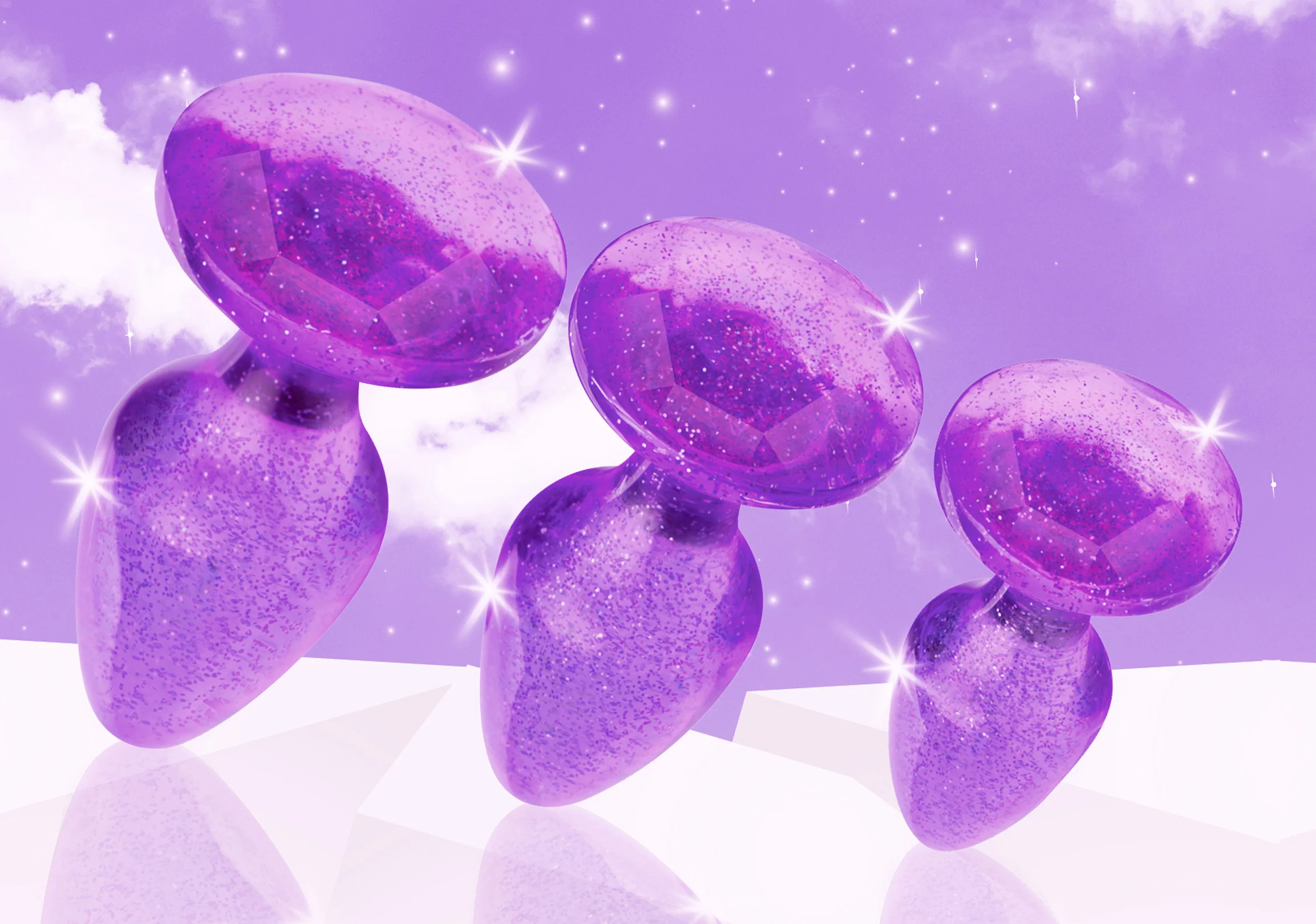 Glitter Gem Anal Plug Set - Image 6