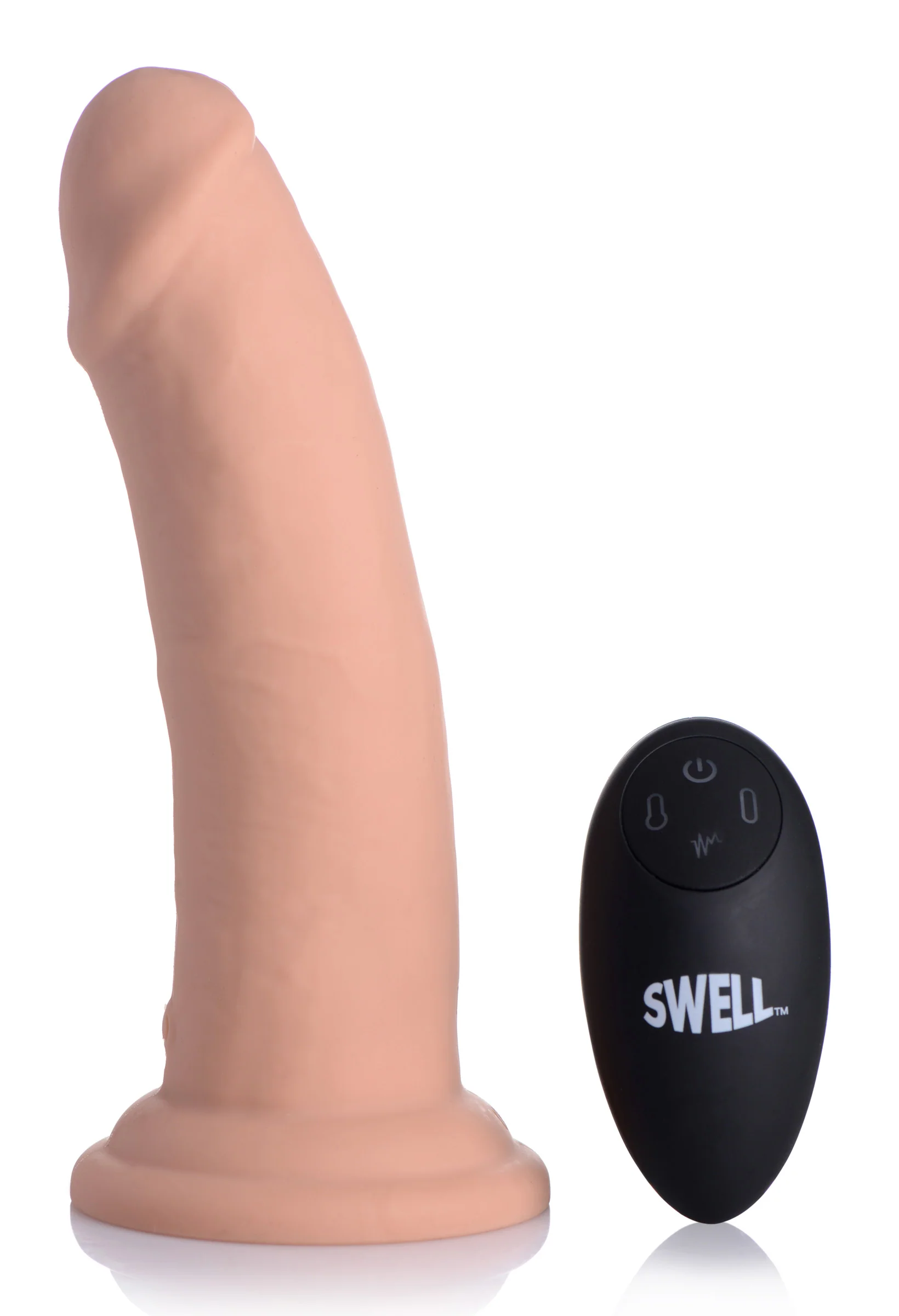 7x Inflatable And Vibrating Remote Control Silicone Dildo - Image 6
