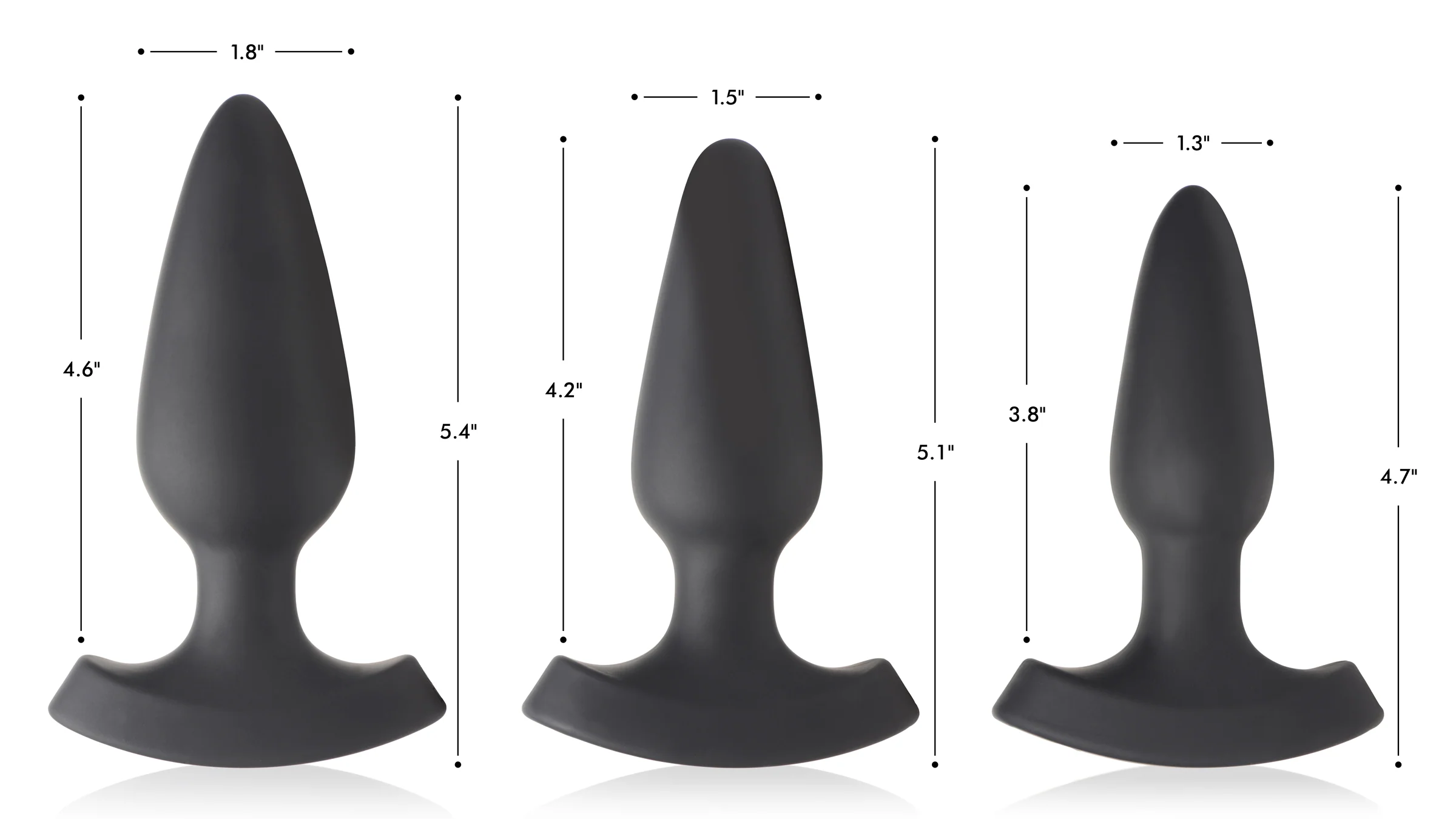 28x Laser Heart Silicone Anal Plug With Remote - Image 4