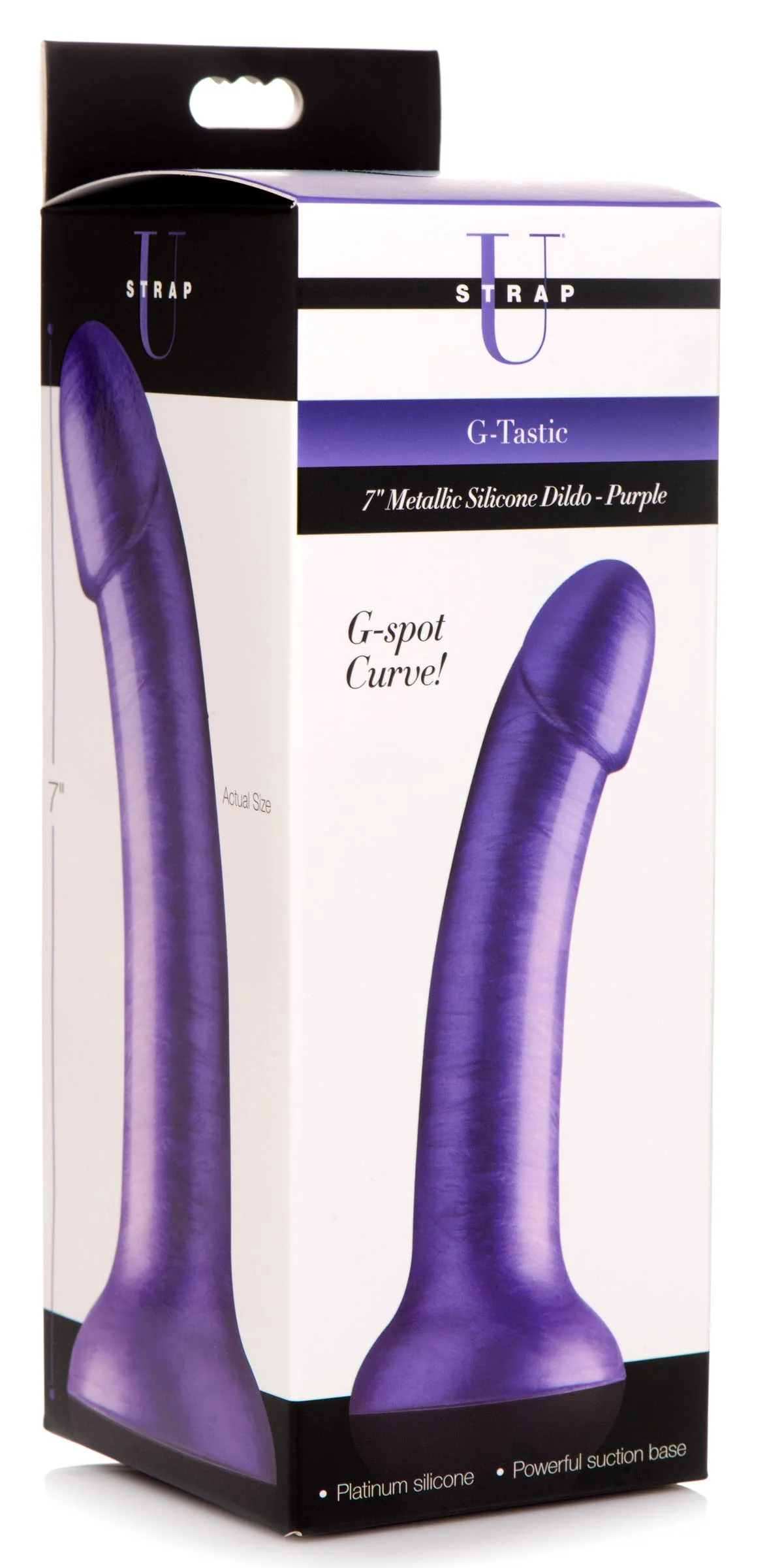7 Inch Metallic Silicone Dildo - Image 6