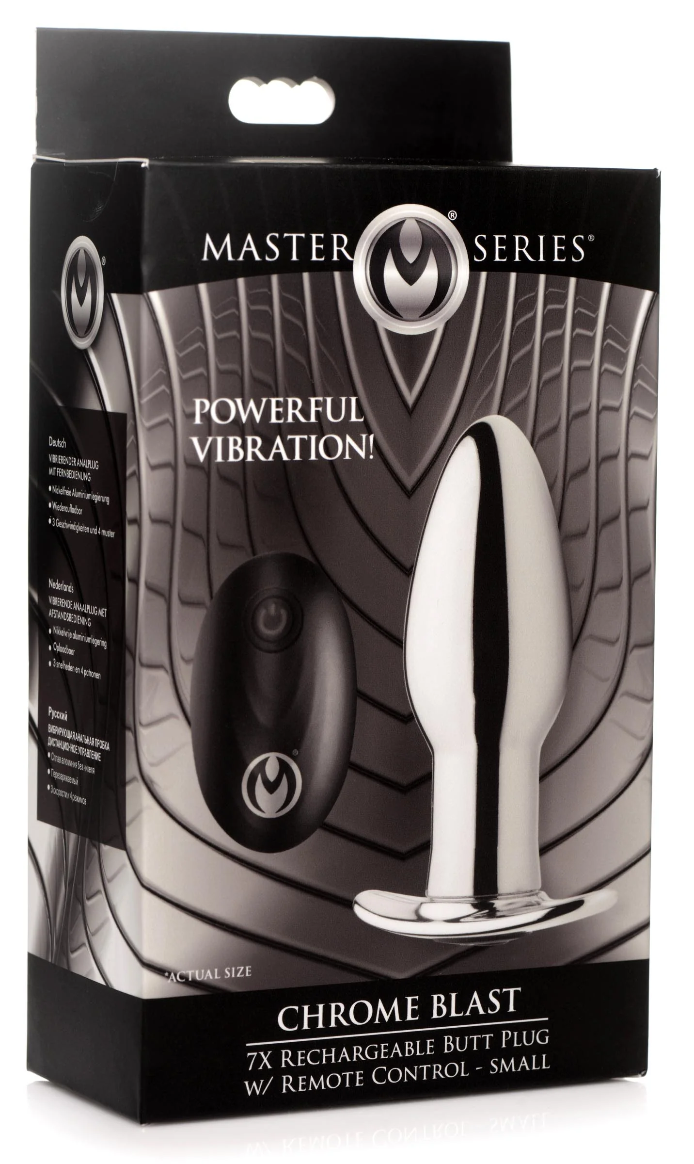 Chrome Blast 7x Rechargeable Butt Plug With Remote Control - Image 7