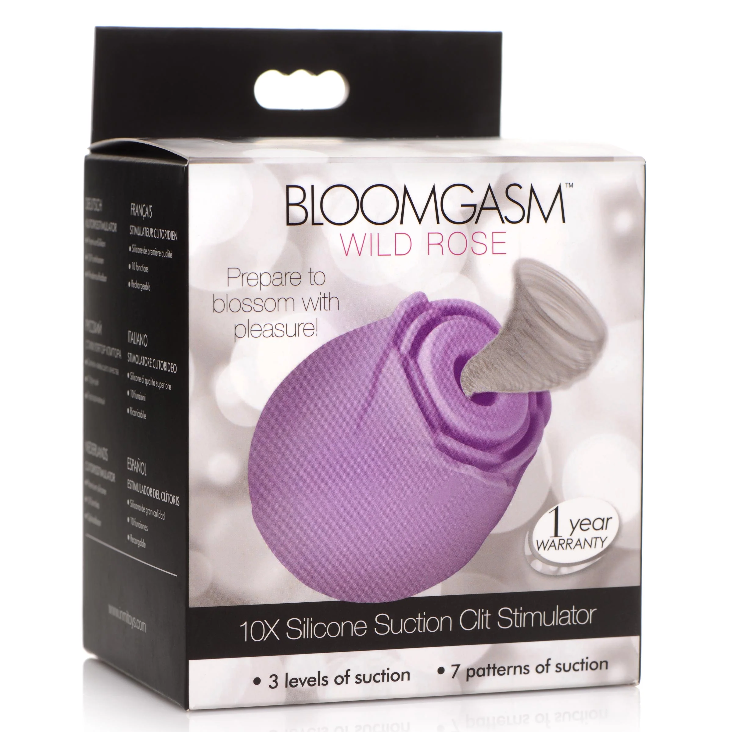 Bloomgasm Wild Rose 10x Suction Clit Stimulator - - Image 2
