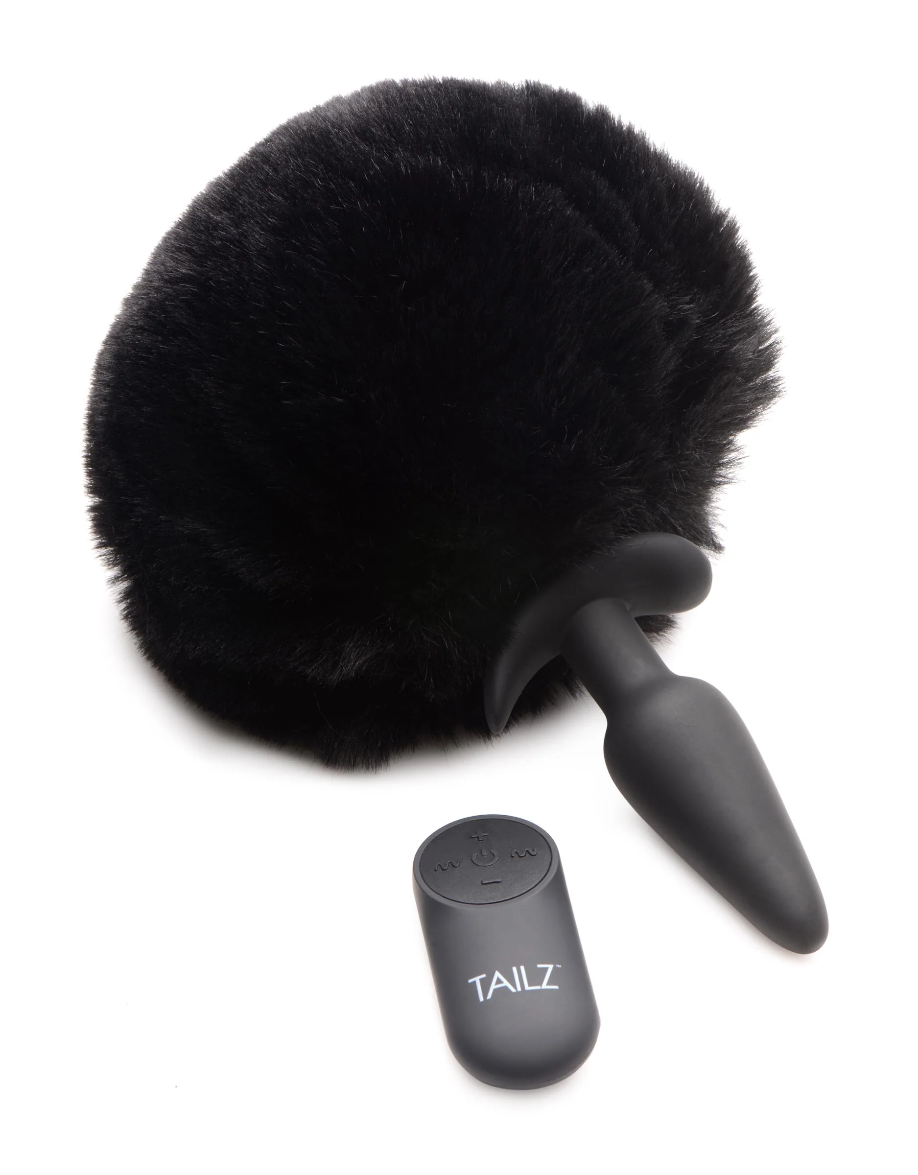 Small Vibrating Anal Plug With Interchangeable Bunny Tail - Image 4