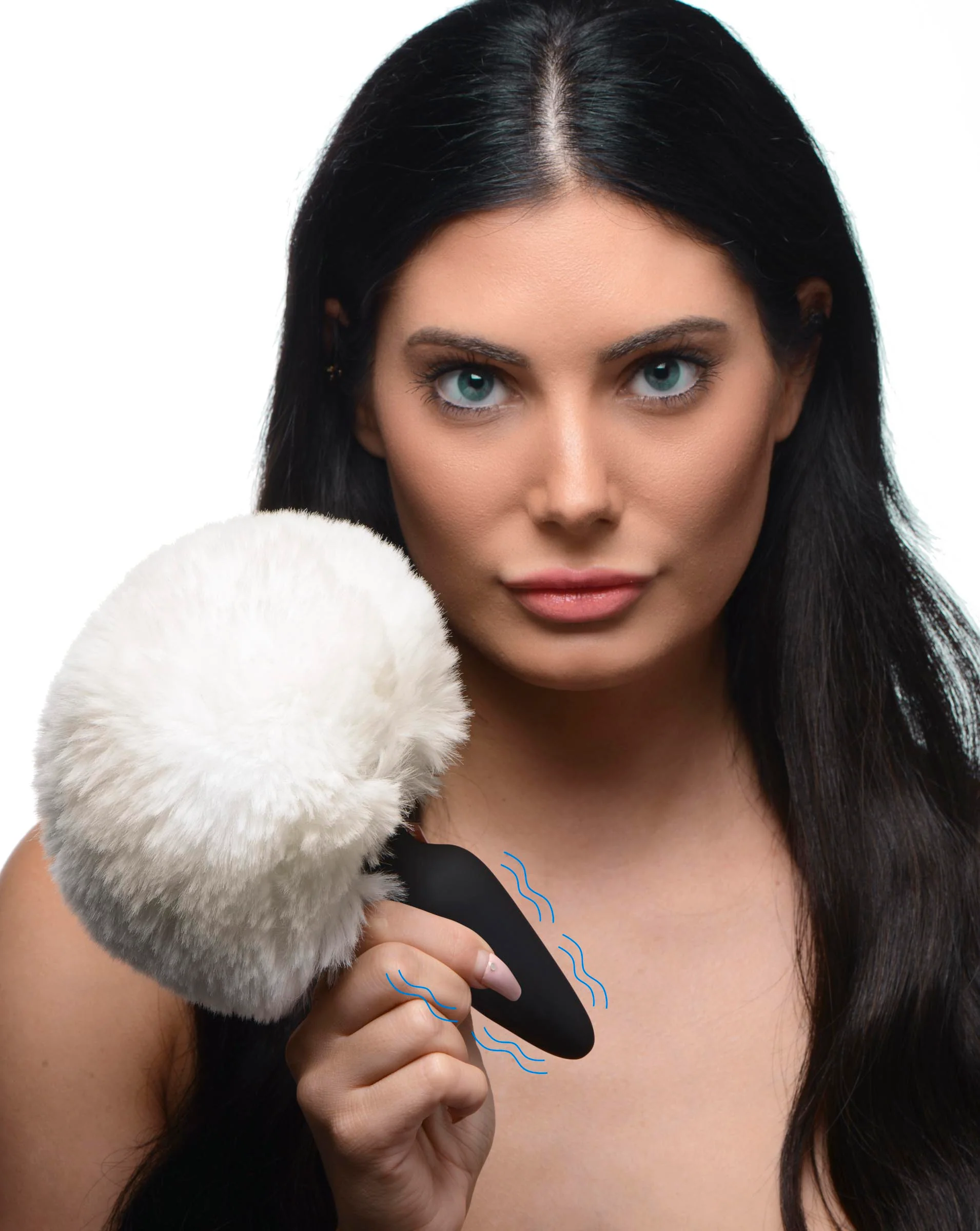 Large Vibrating Anal Plug With Interchangeable Bunny Tail - Image 11