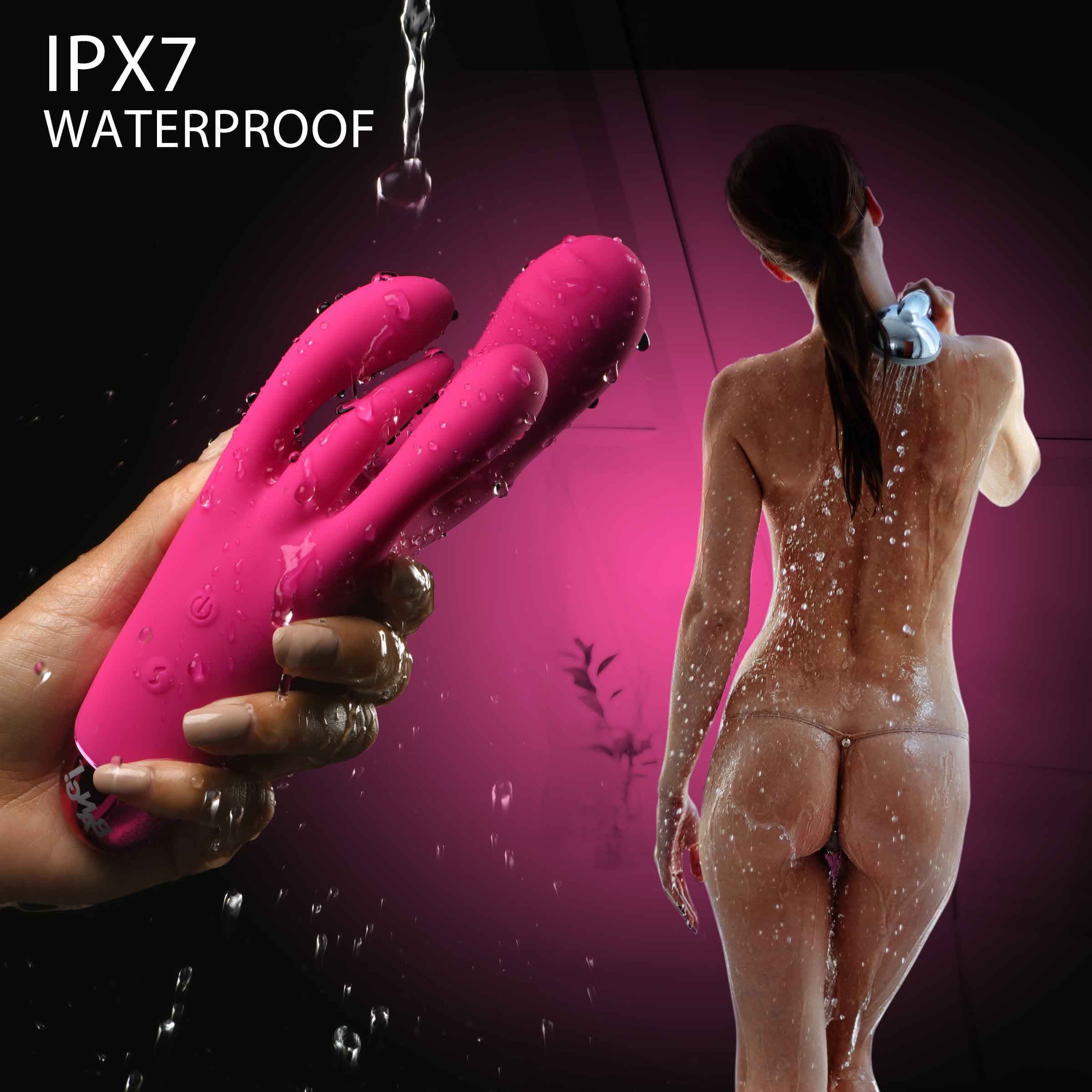 10x Triple Rabbit Silicone Vibrator - Image 6