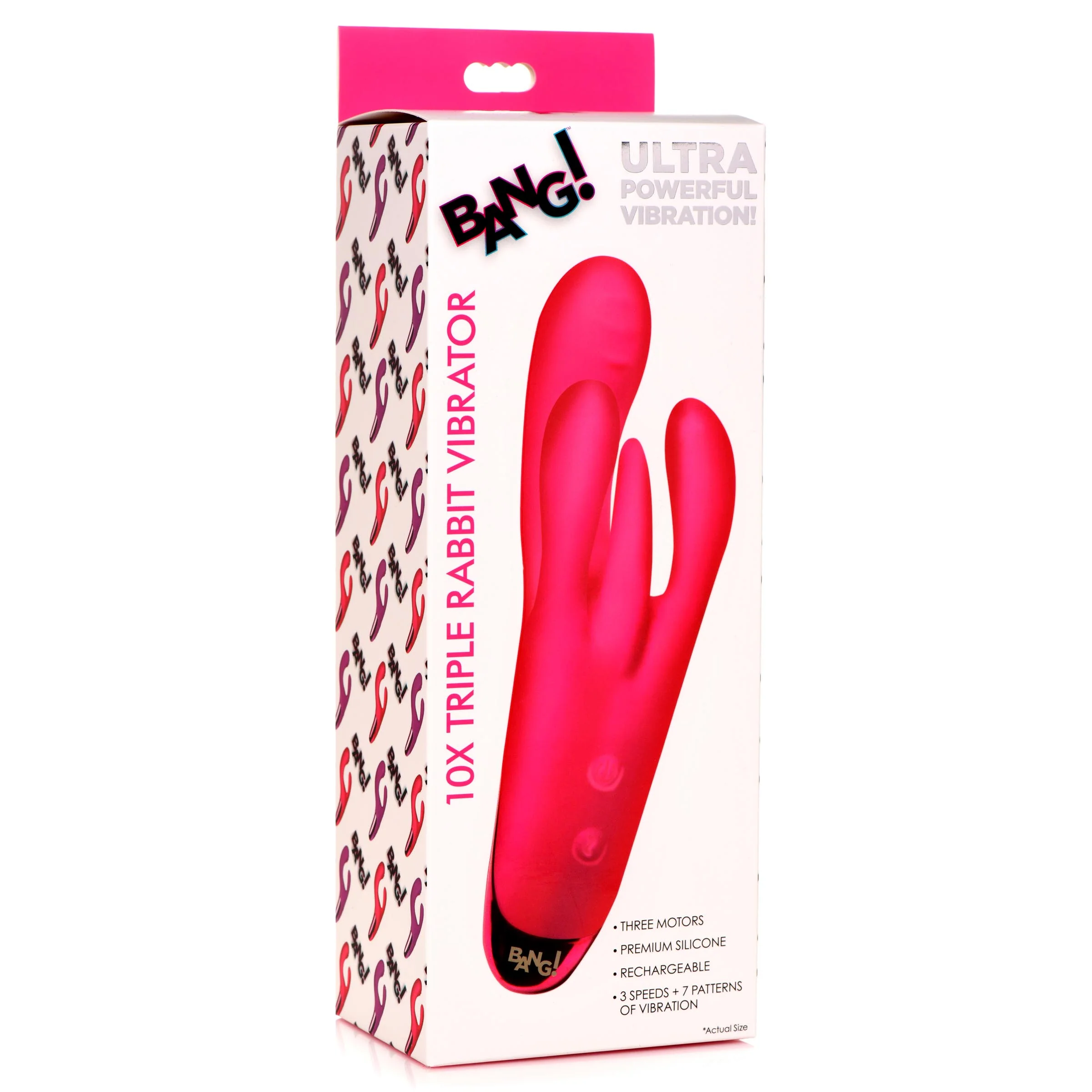 10x Triple Rabbit Silicone Vibrator - Image 9