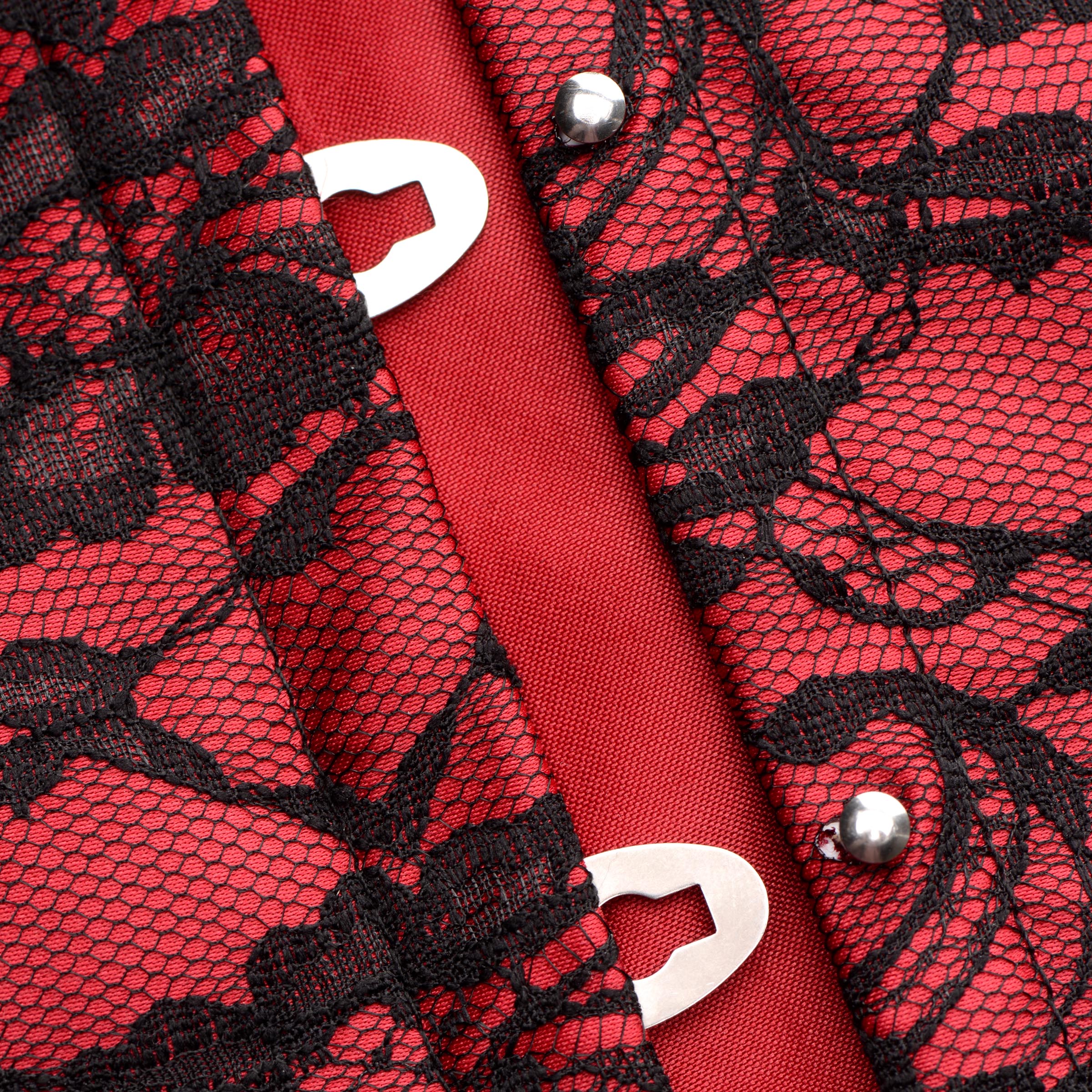 Scarlet Seduction Lace-up Corset And Thong - - Image 2