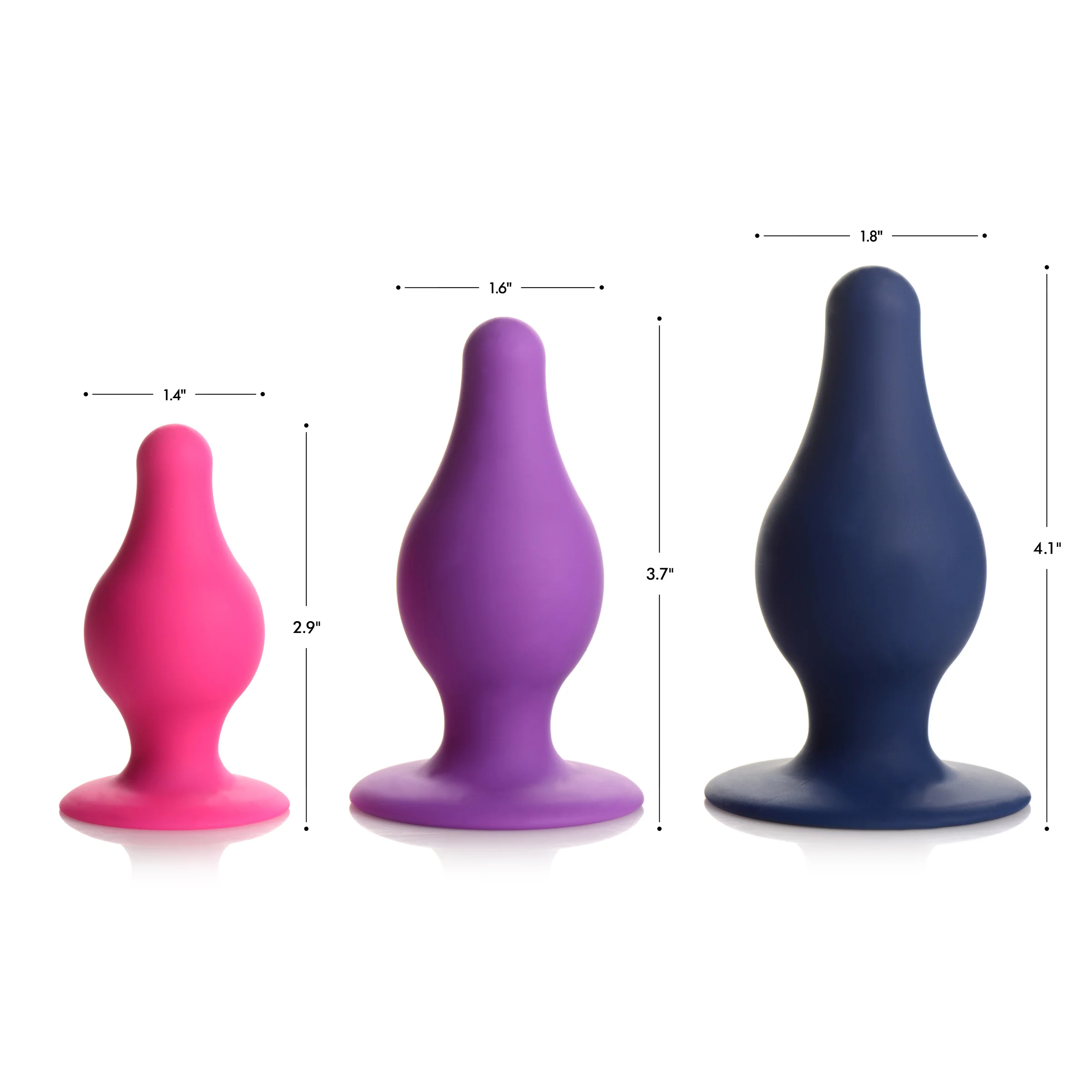 Squeezable Tapered Anal Plug - Image 5