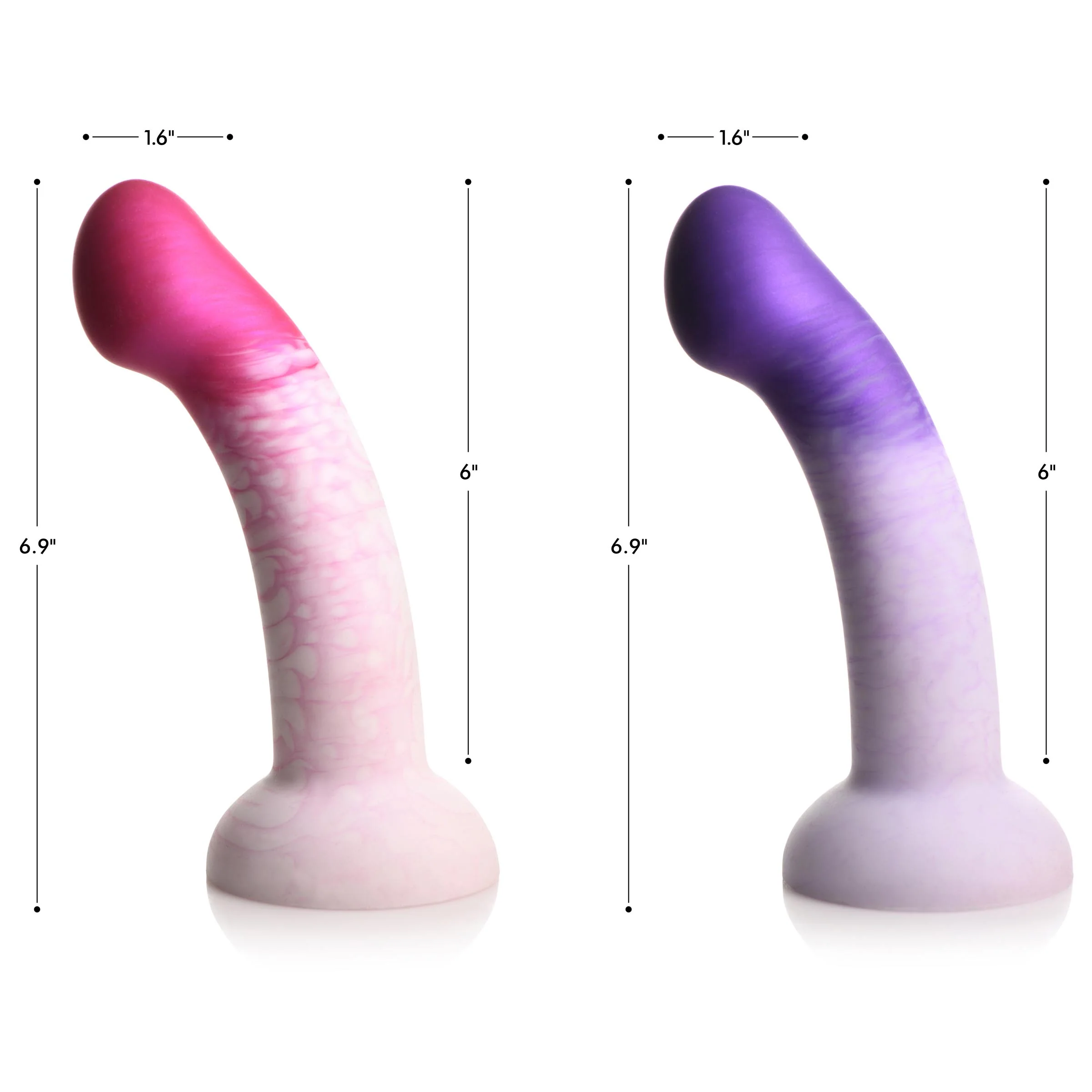 G-swirl G-spot Silicone Dildo - Image 4