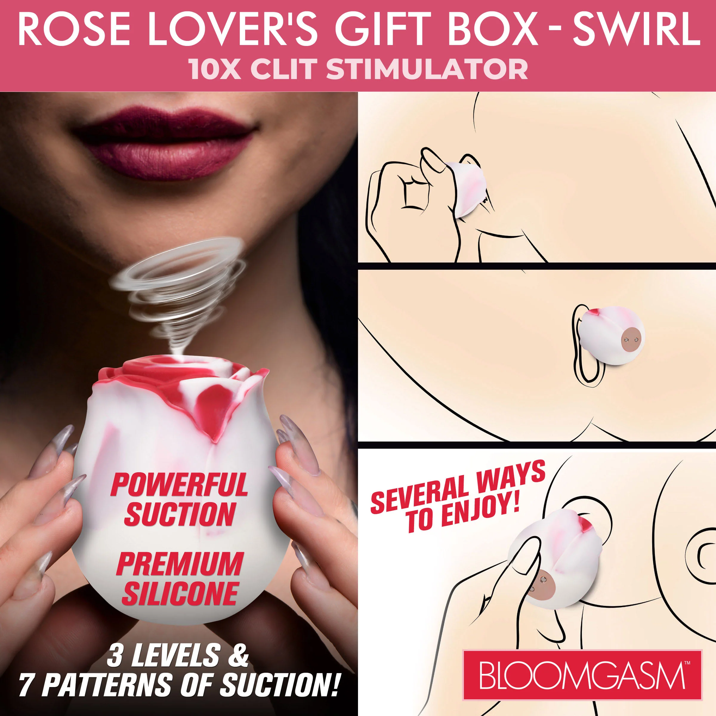 The Rose Lovers Gift Box 10x Clit Suction Rose - - Image 3