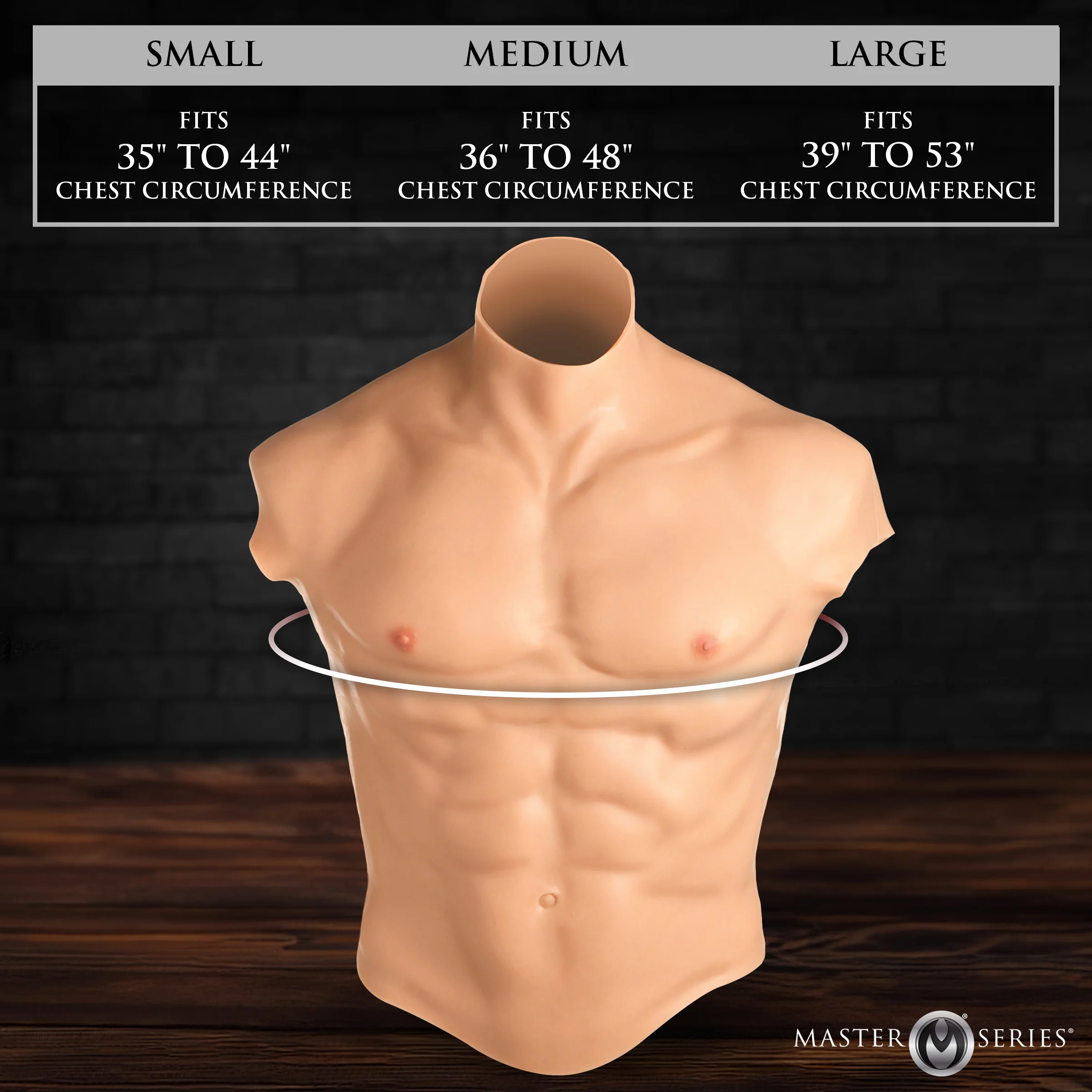 Ripped Silicone Male Chest - Image 3