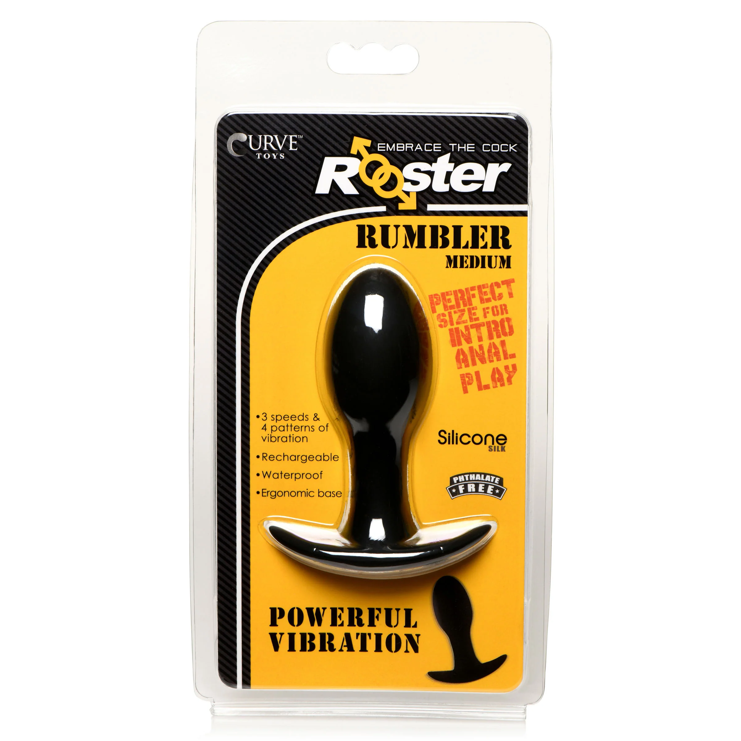 Rumbler Vibrating Silicone Butt Plug - Image 5