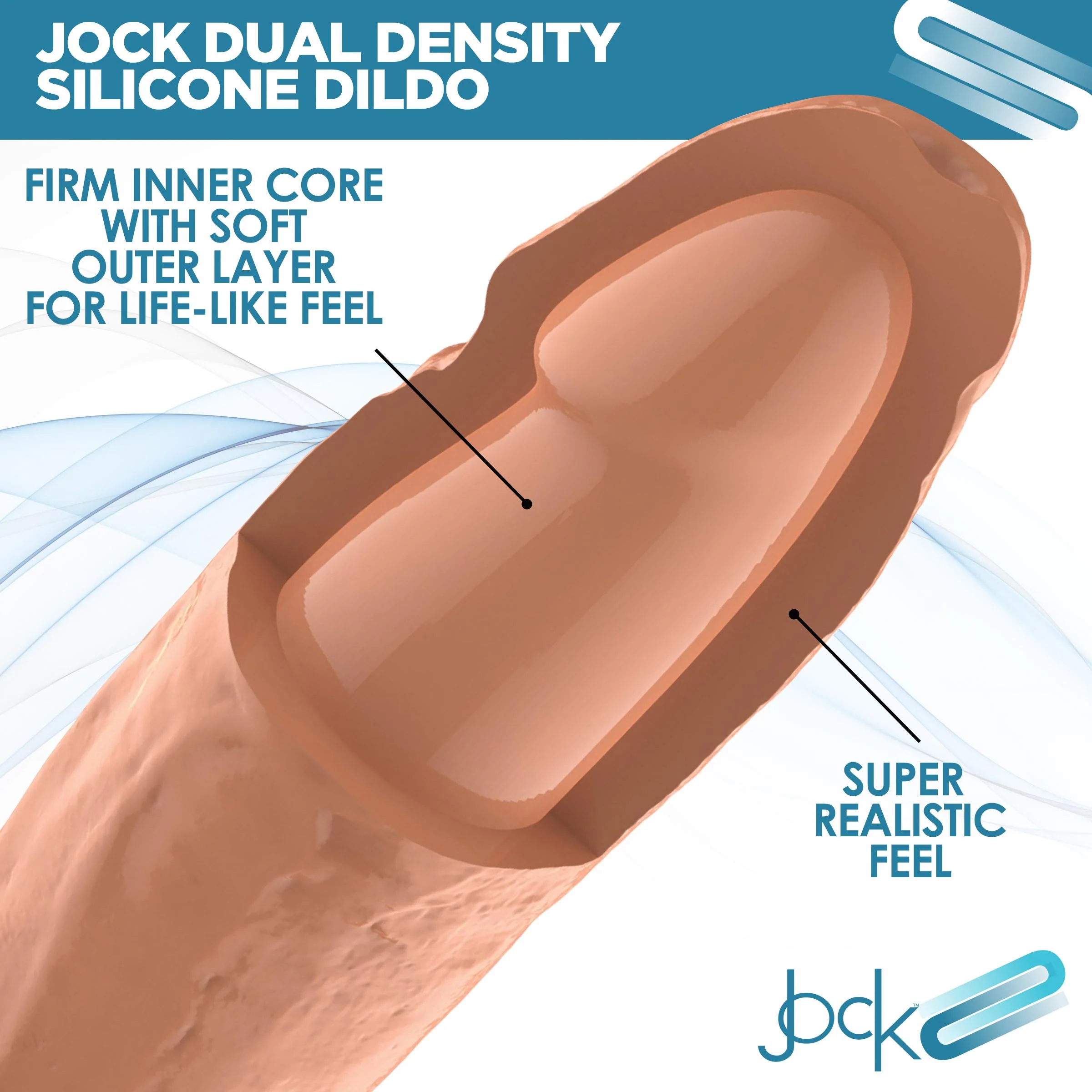 Ultra Realistic Dual Density Silicone Dildo - Image 7