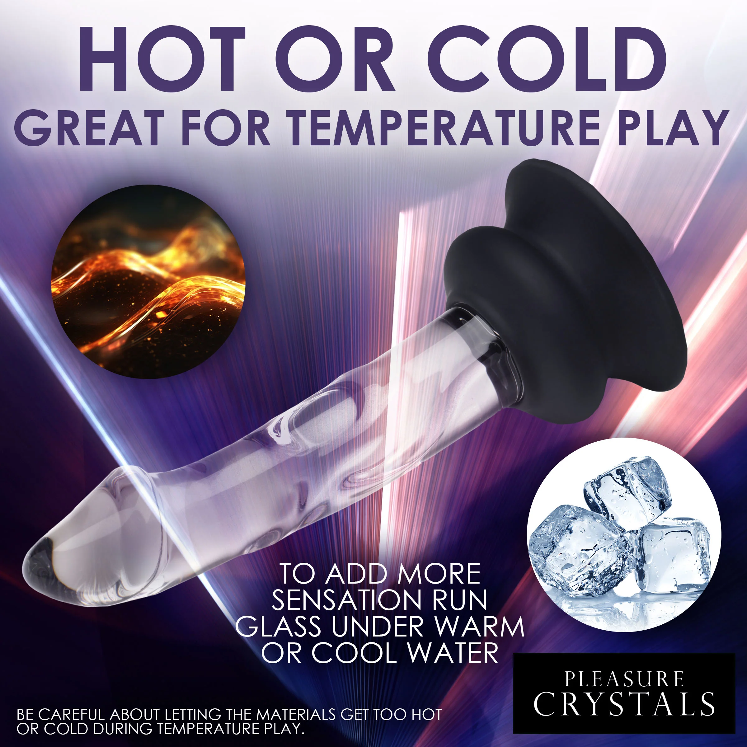 Glass Dildo With Silicone Base - Inch - Image 7