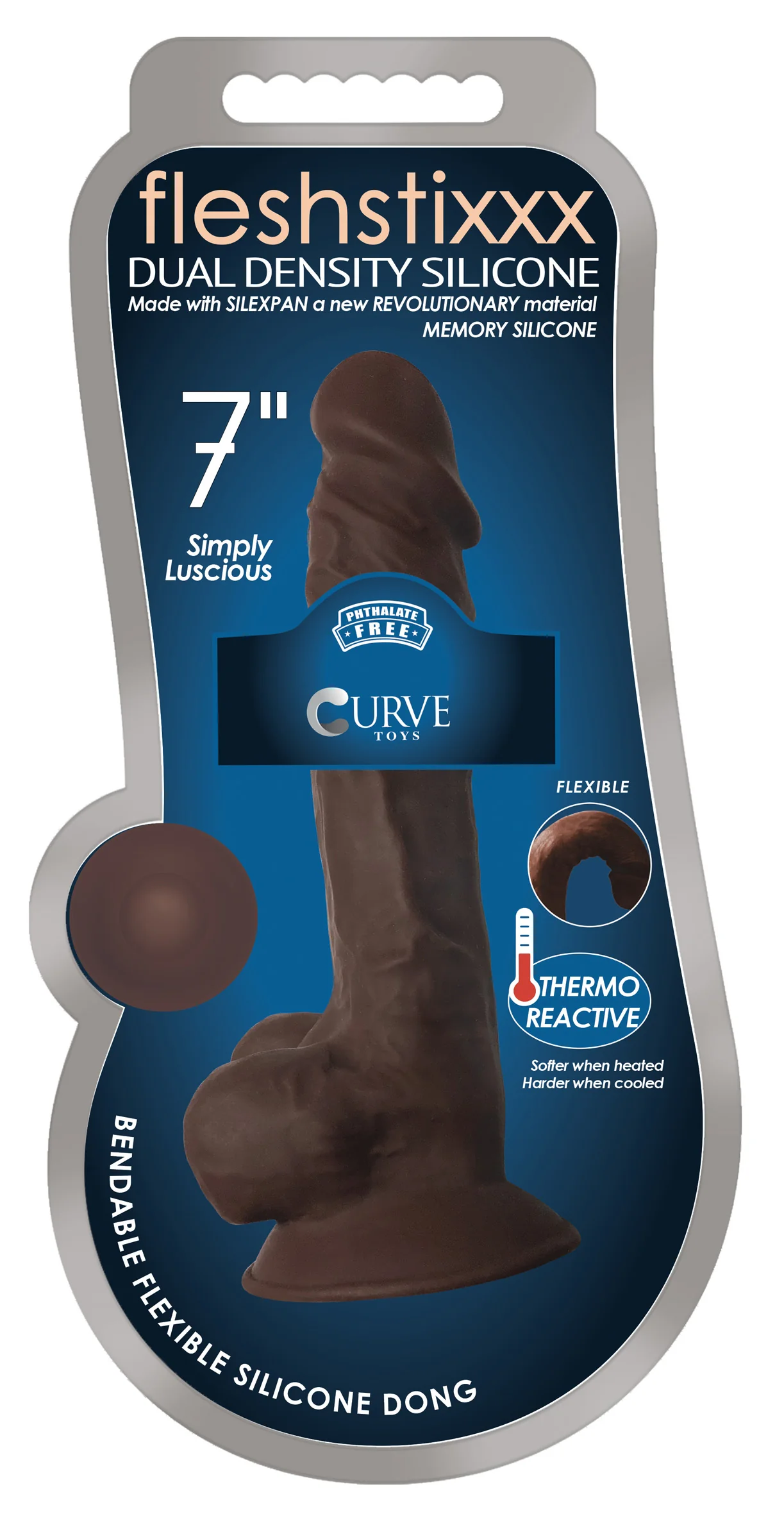Silexpan Hypoallergenic Silicone Dildo With Balls - Image 3