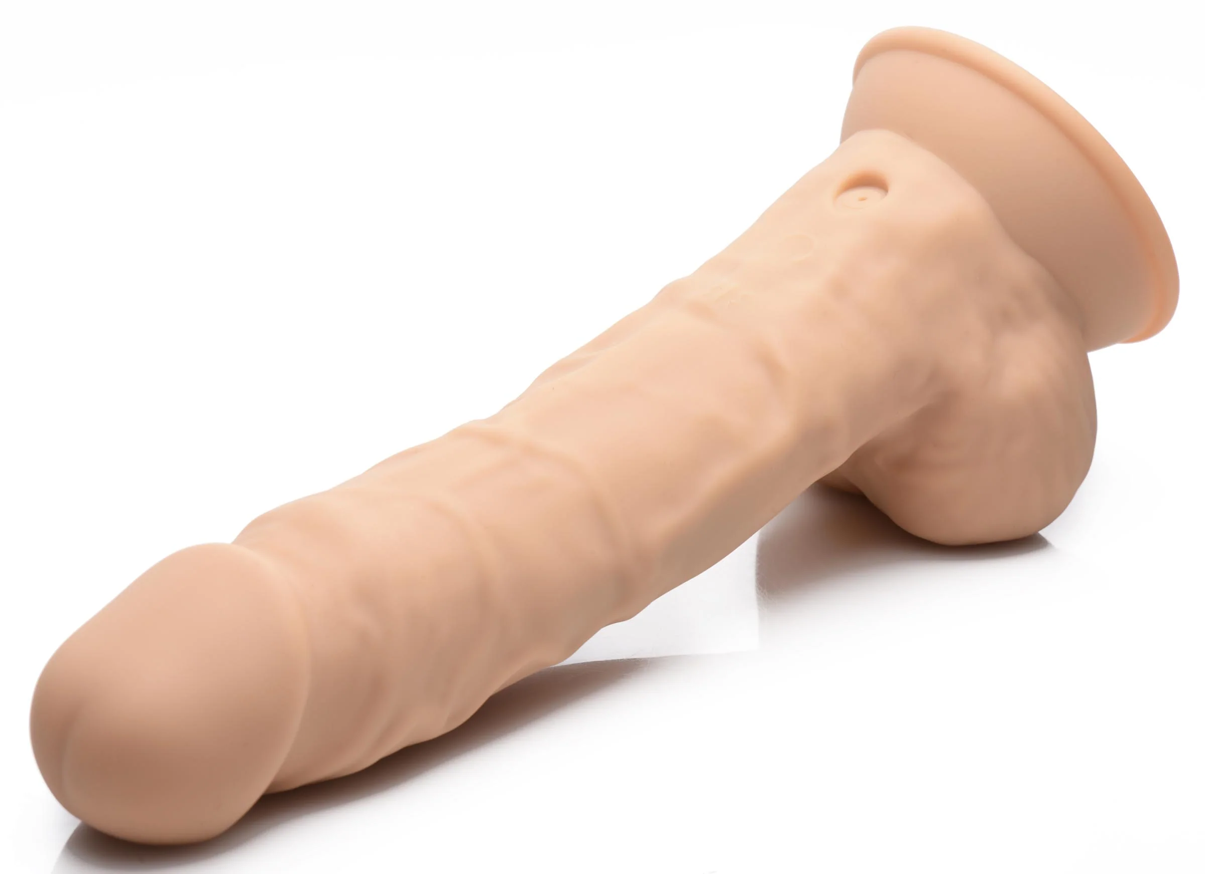 8 Inch Silexpan Hypoallergenic Silicone Vibrating Dildo - Image 4