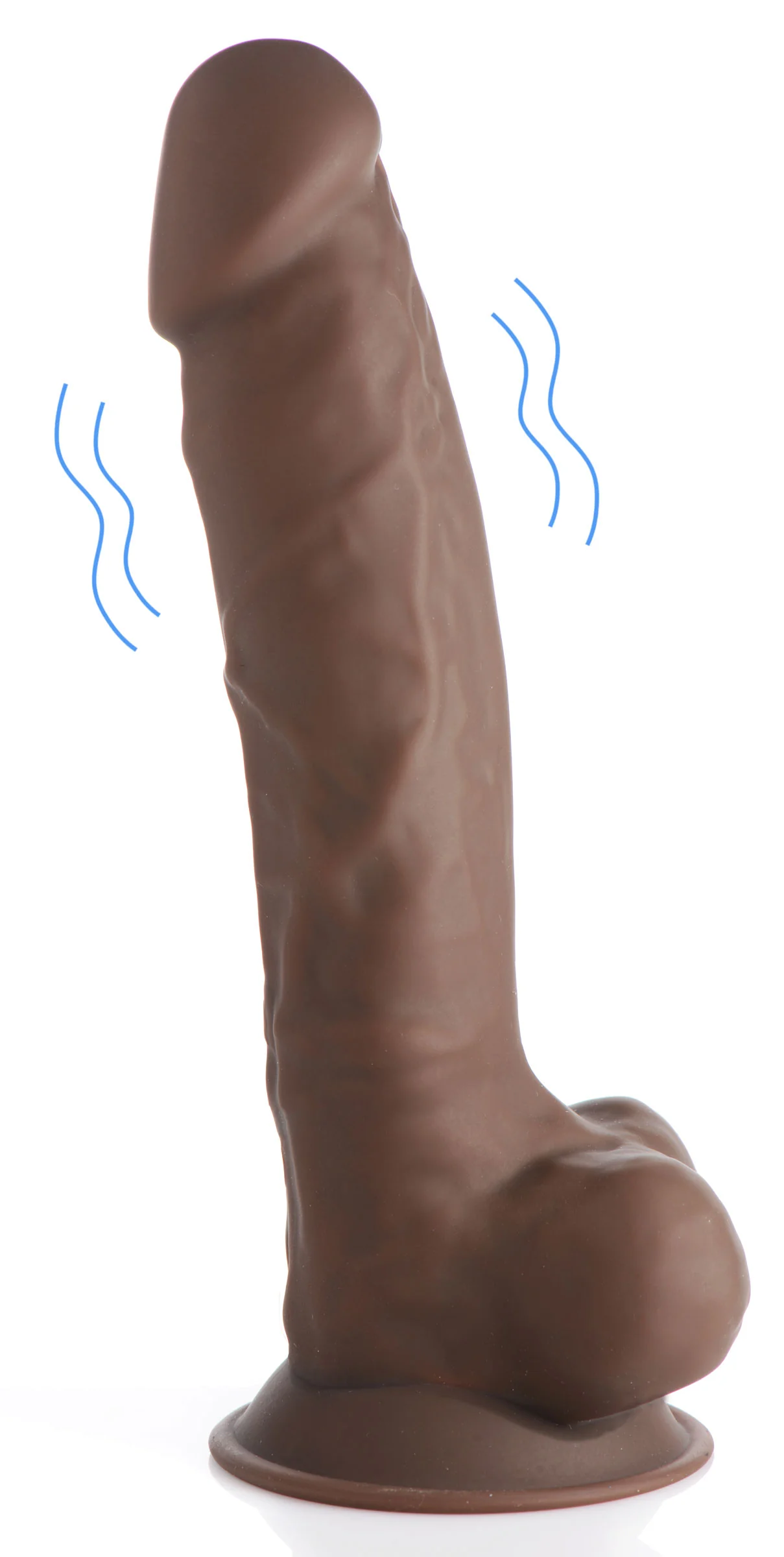 8 Inch Silexpan Hypoallergenic Silicone Vibrating Dildo - Image 7