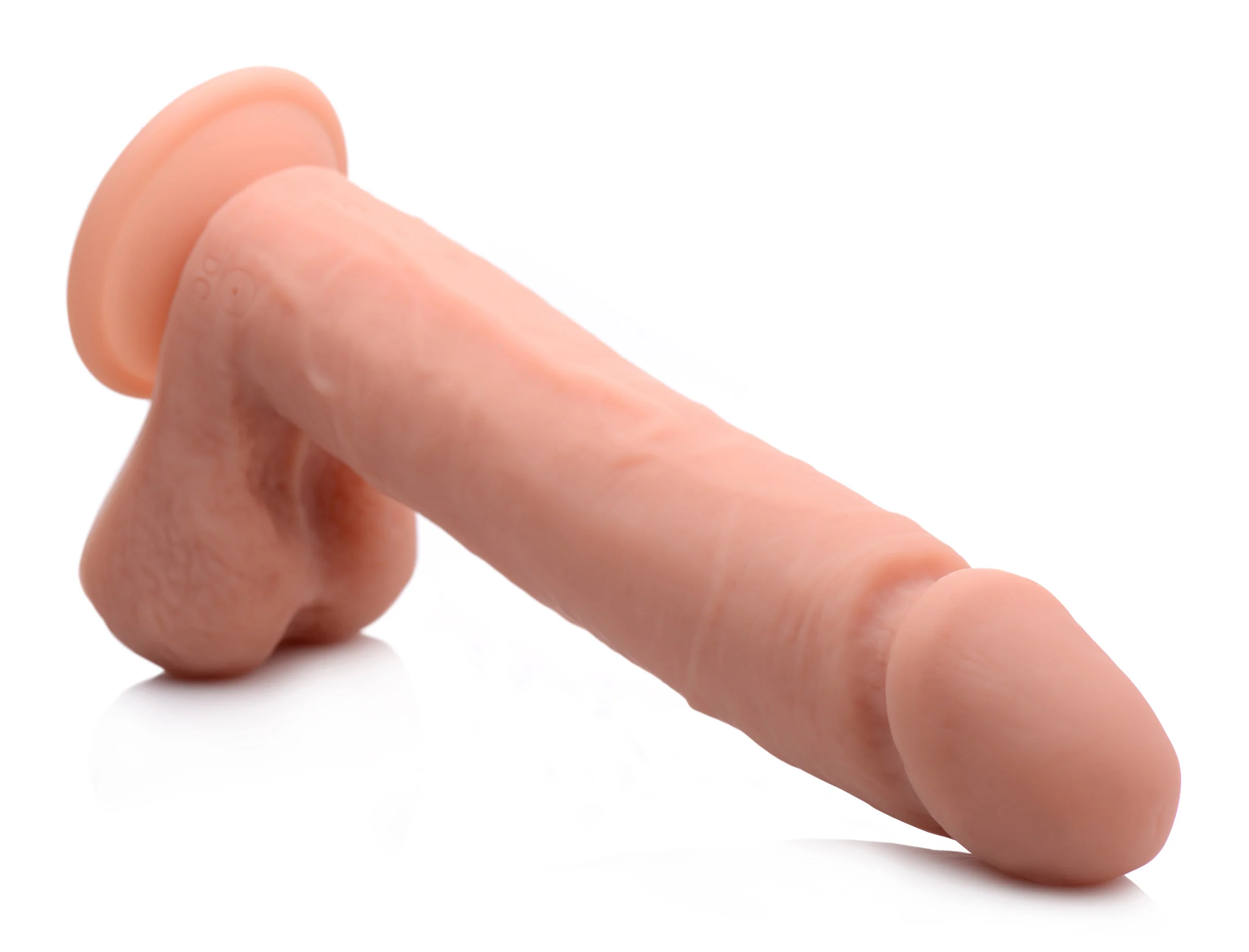 Big Shot Vibrating Remote Control Silicone Dildo With Balls - Image 3