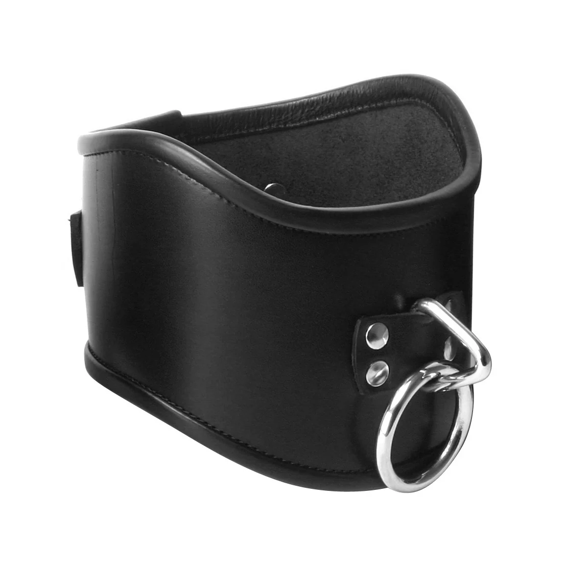 Strict Leather Locking Posture Collar - Image 2