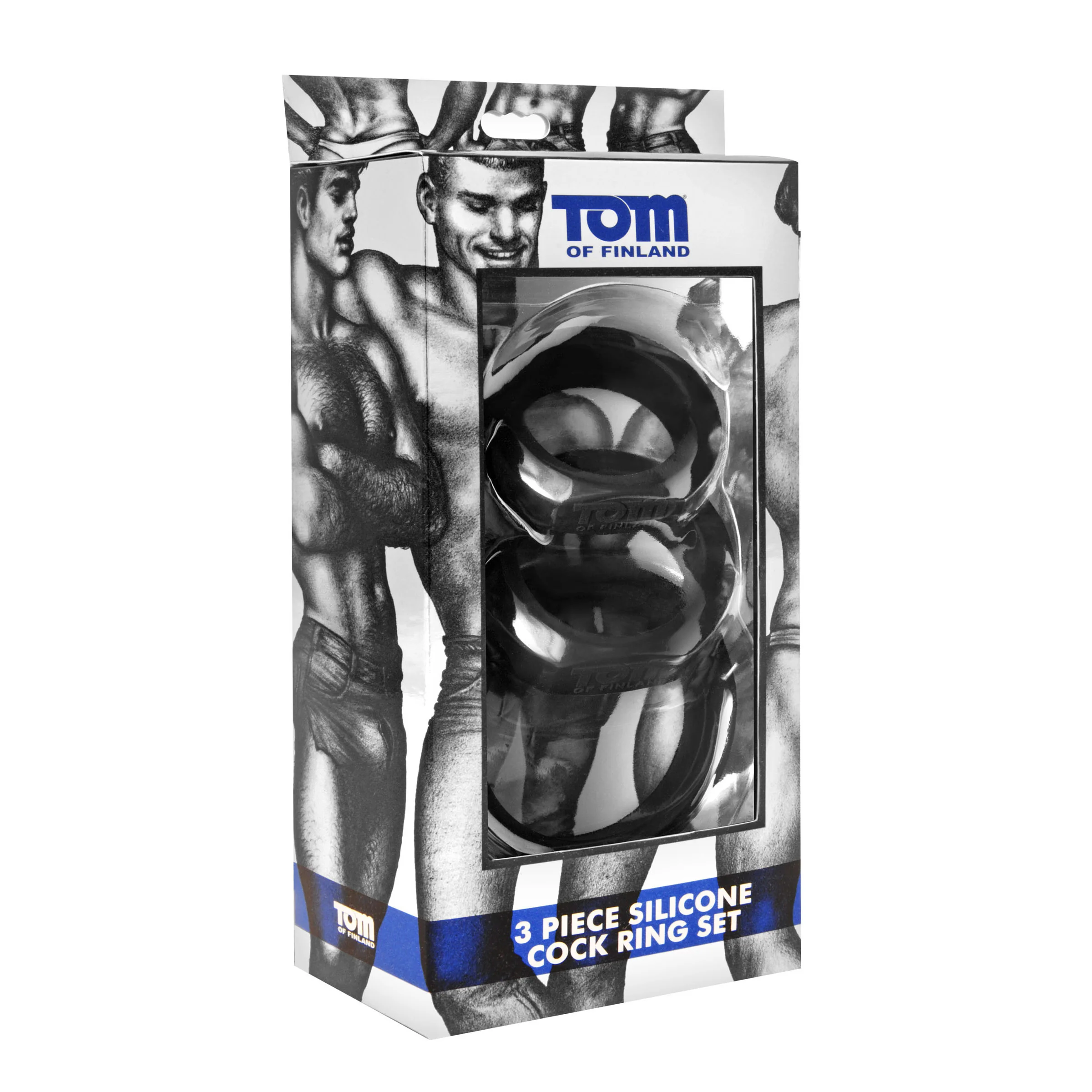 Tom Of Finland 3 Piece Silicone Cock Ring Set - Image 2