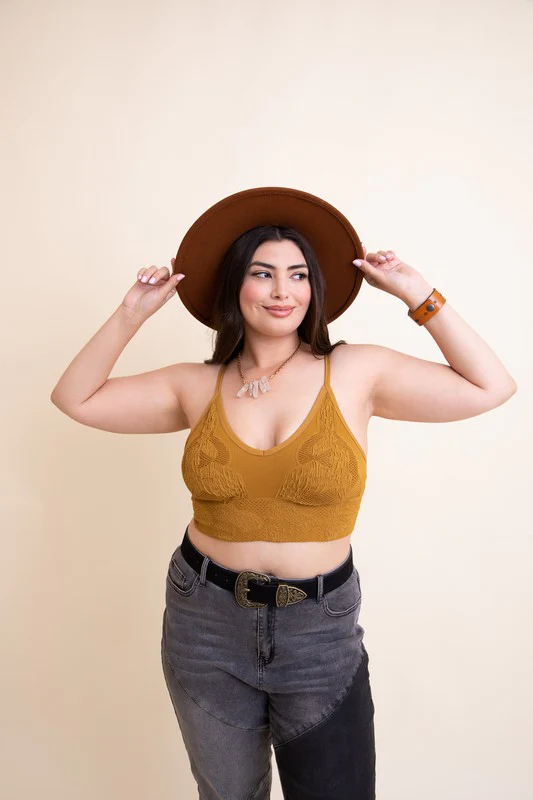 Seamless Padded Textured Brami Plus Size - Image 4