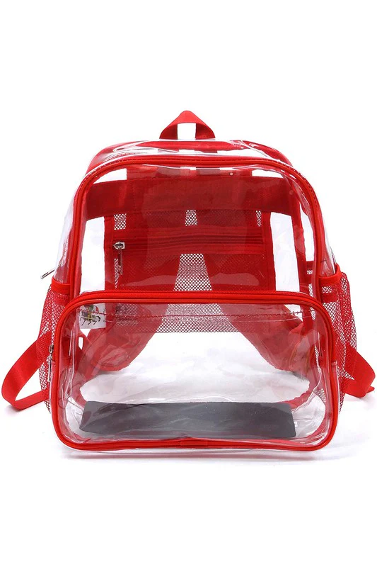 See Thru Clear Bag Backpack School Bag - Image 10