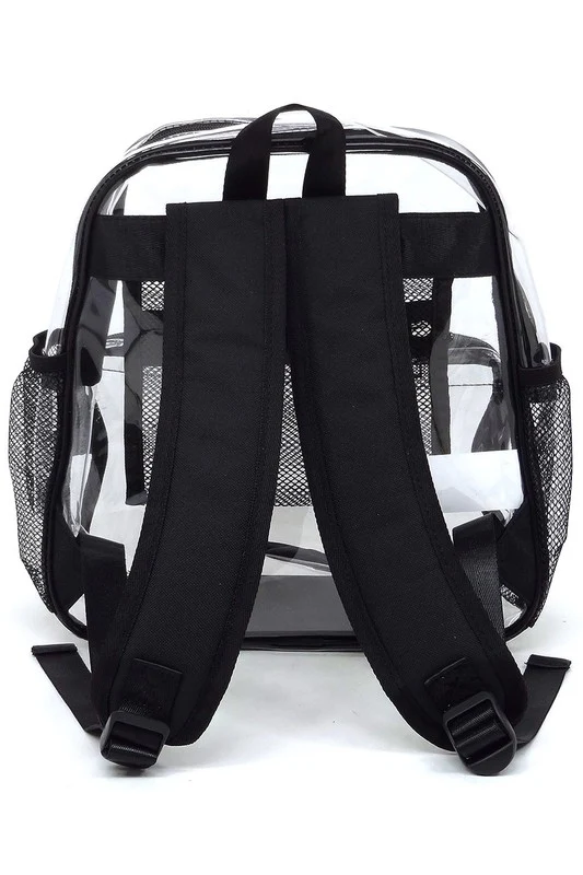 See Thru Clear Bag Backpack School Bag - Image 12