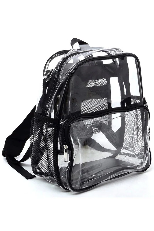 See Thru Clear Bag Backpack School Bag - Image 3