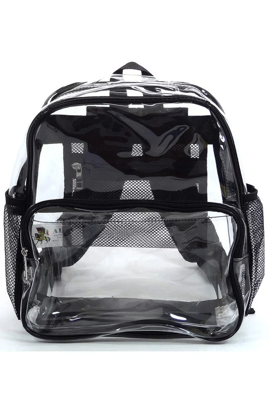 See Thru Clear Bag Backpack School Bag - Image 4