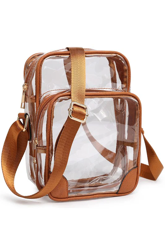 See Thru Multi Compartment Crossbody Bag - Image 2