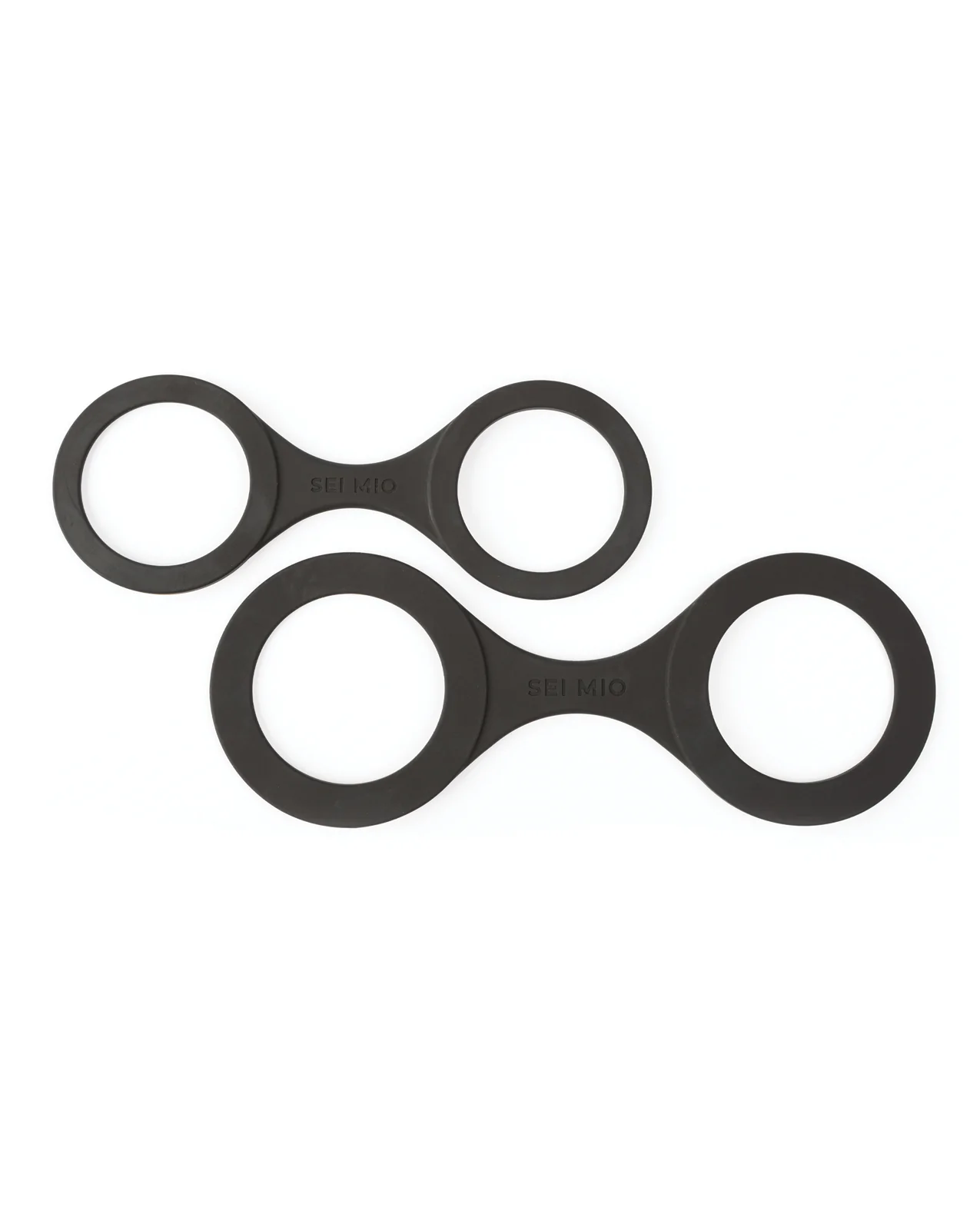 Sei Mio Handi Cuffs Super Strong Silicone Restraints - Large, Black - Image 4