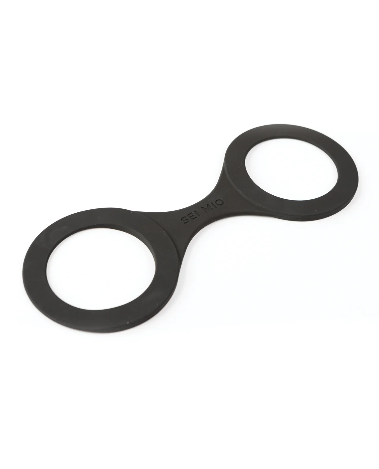 Sei Mio Handi Cuffs Super Strong Silicone Restraints - Medium, Black - Image 2