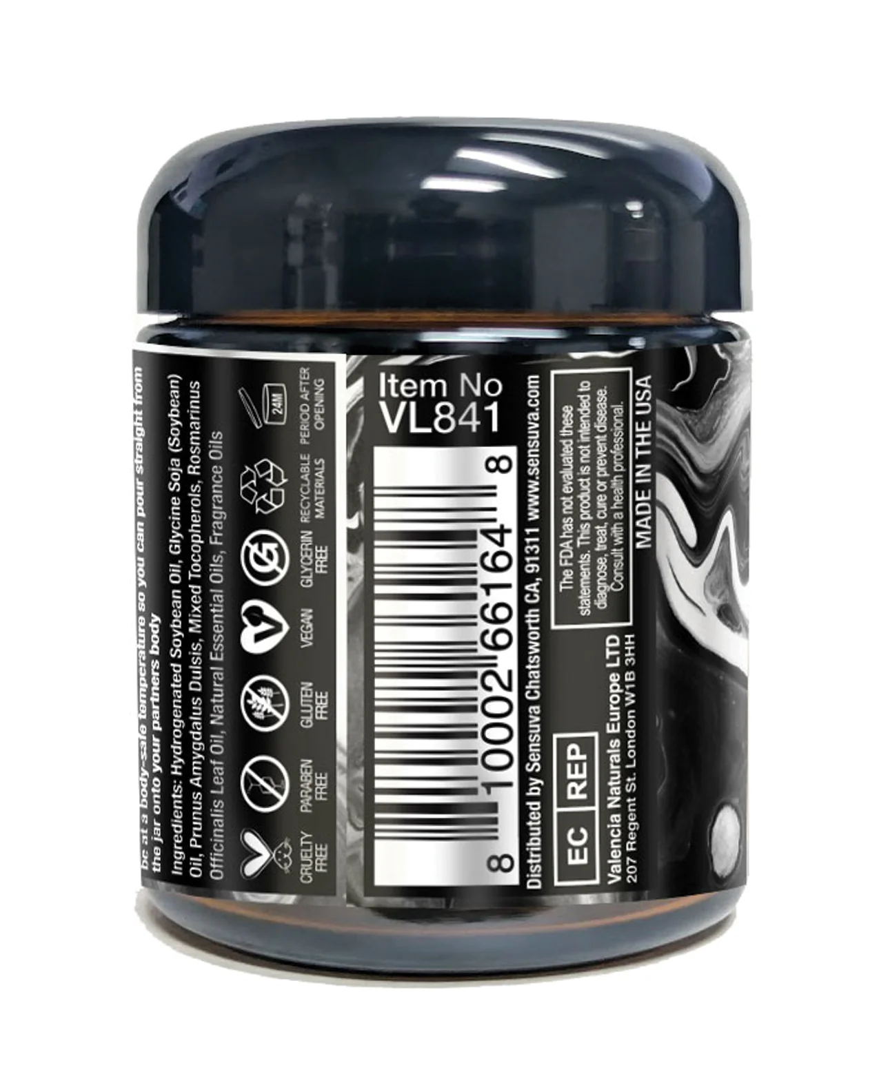 Sensuva Hero Dark Temptation Luxury Candle - 4 oz Ocean & Forest - Image 2
