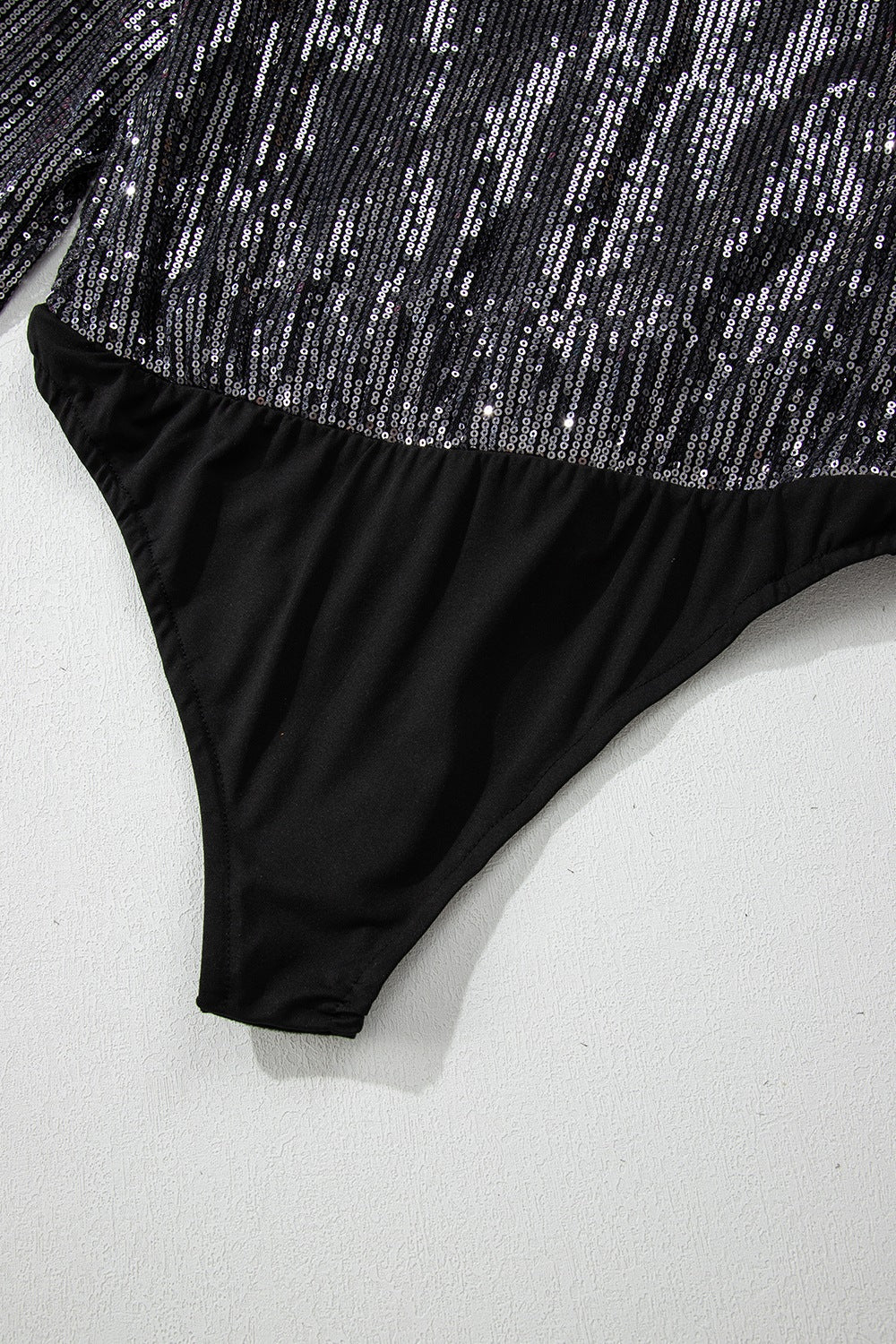 Sequin Surplice Long Sleeve Bodysuit - Image 10