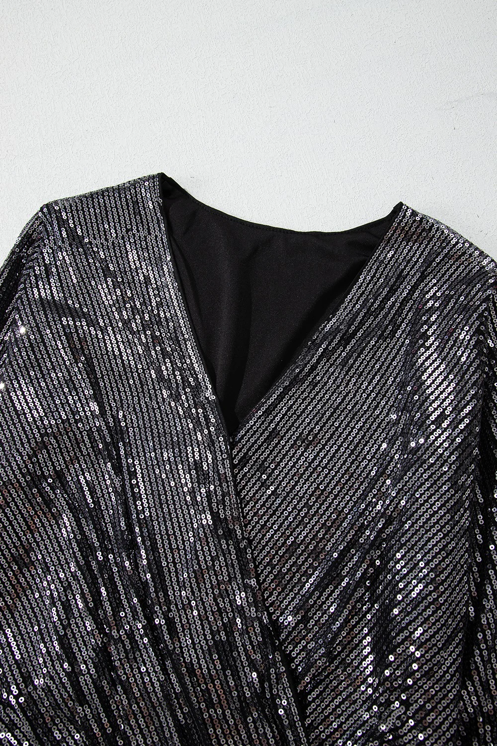 Sequin Surplice Long Sleeve Bodysuit - Image 8