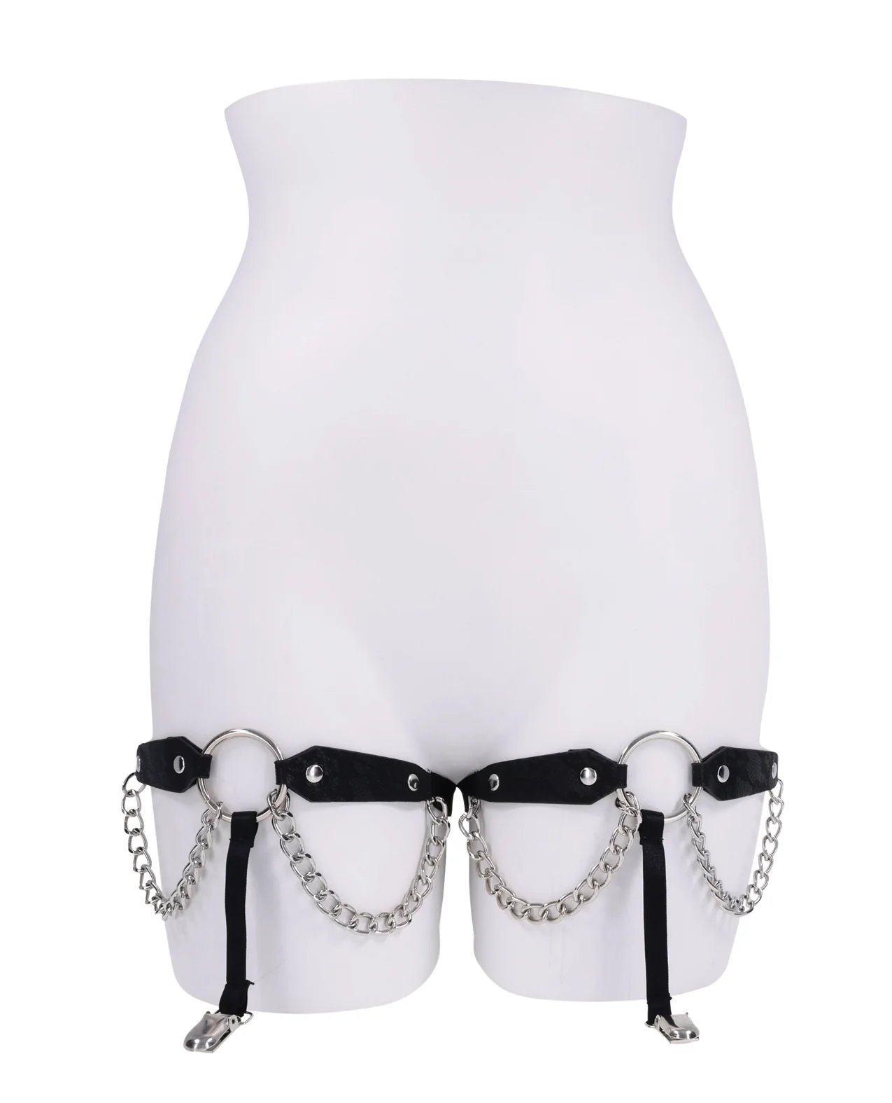 Sex & Mischief Chain Lace Garters - Image 3