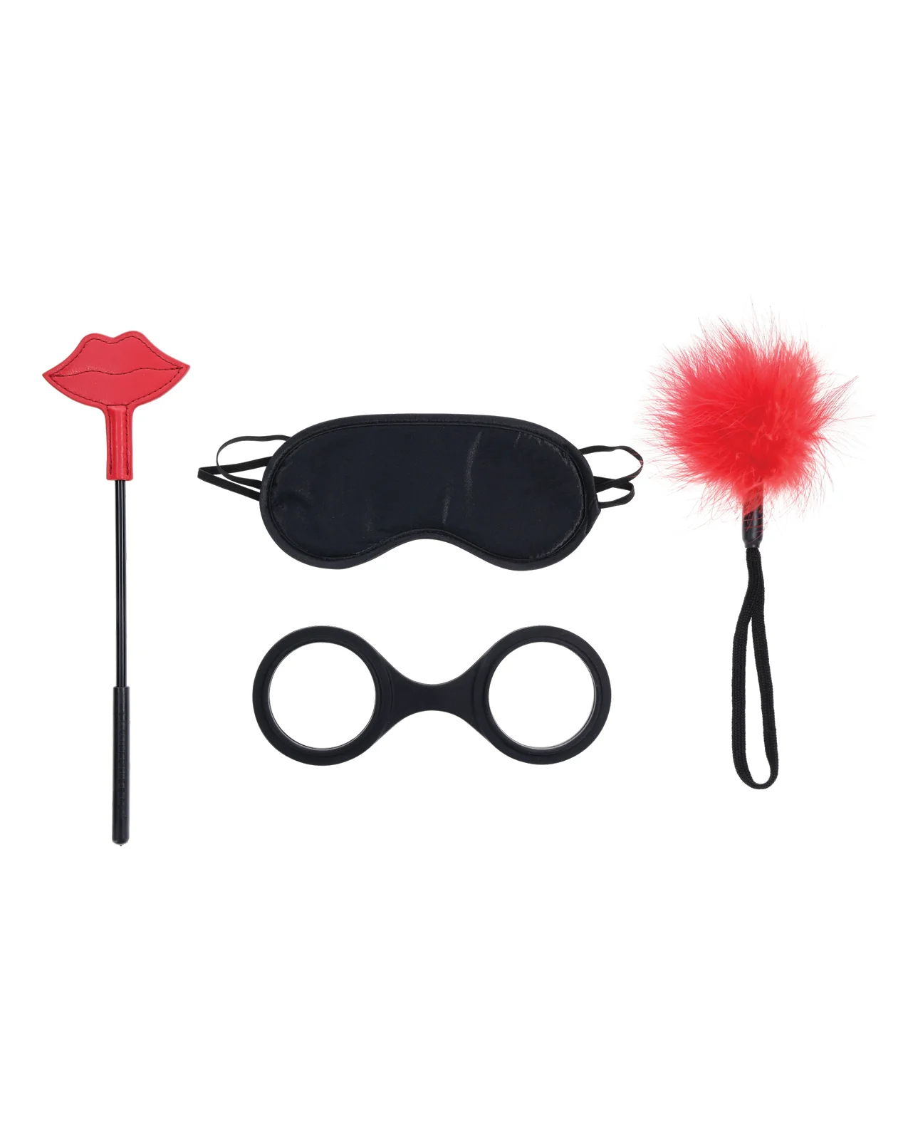Sex & Mischief Ex's & Oh's Kiss Kit - Red/Black - Image 2