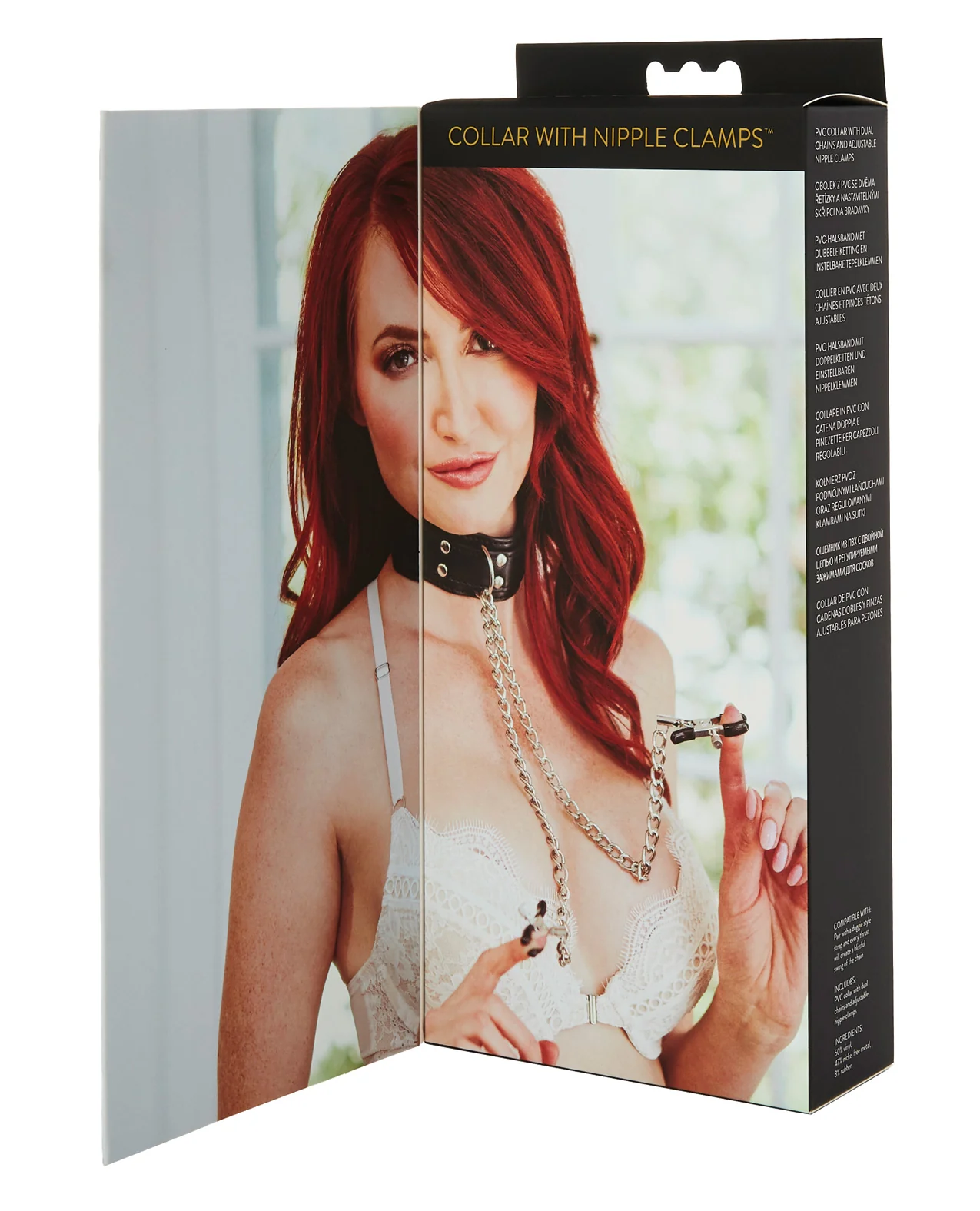 Sex & Mischief Nipple Clamps w/Collar - Image 2