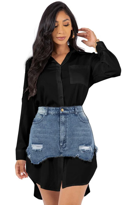 SEXY FASHION SHIRT DRESS - Image 3