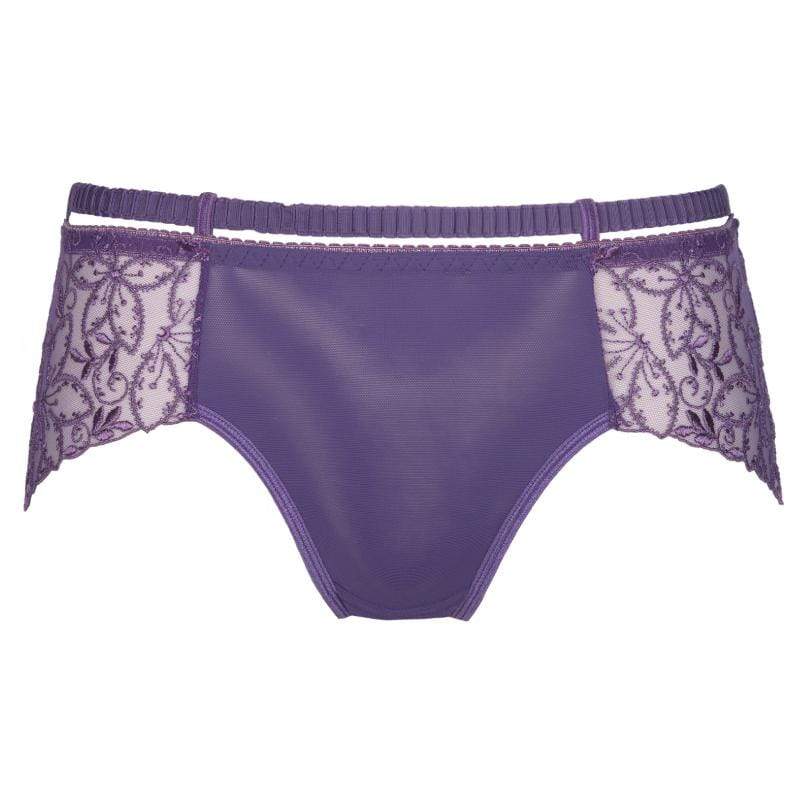 Sheer Lace Boyshort Panty Axami Miami Vibe Purple - Image 3