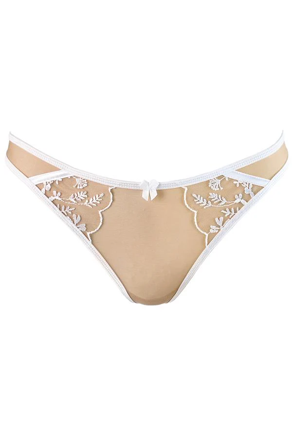 Sheer Mesh Thong Panty Axami Enigma White - Image 3