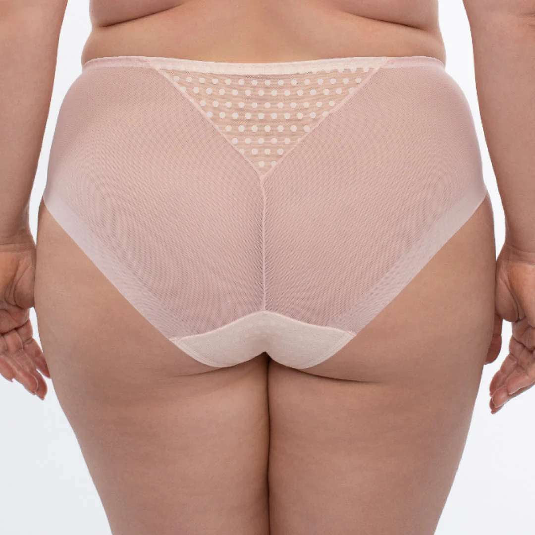 Sheer Mesh Tulle Embroidered Brief Panty Donna - Image 2