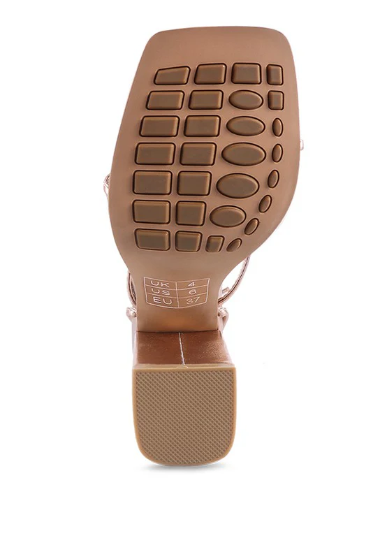 SHEWOLF LACE UP HIGH HEEL SANDALS - Image 12